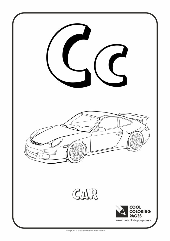 Cool Coloring Pages Letter C - Coloring Alphabet - Cool Coloring Pages