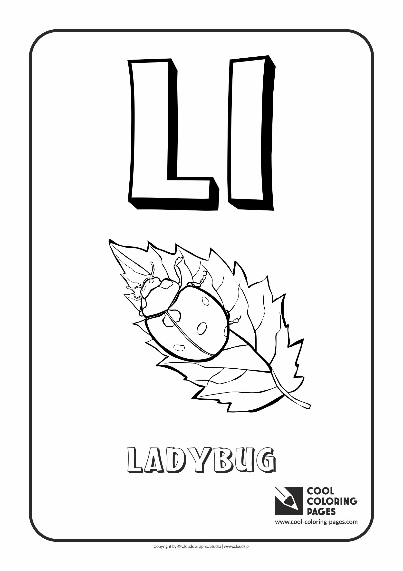 Cool Coloring Pages Letter L - Coloring Alphabet - Cool Coloring Pages