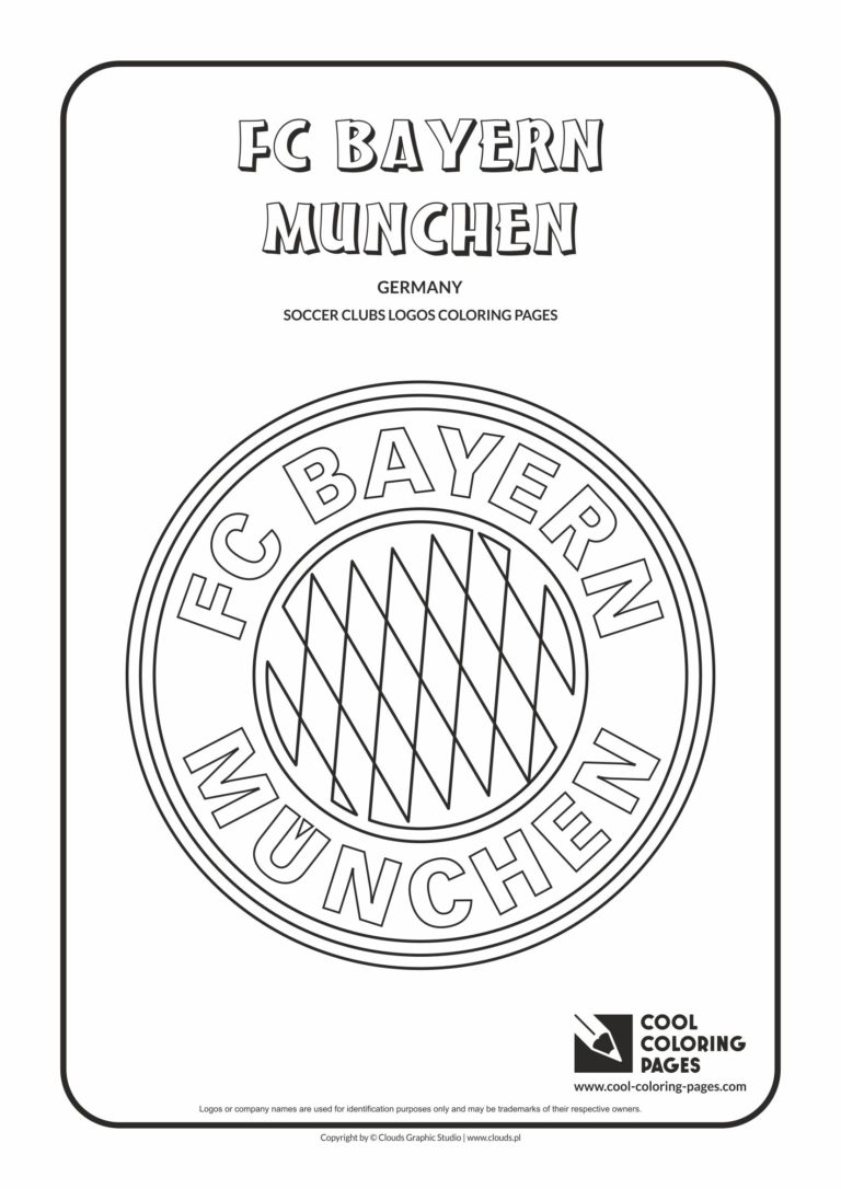 Cool Coloring Pages FC Bayern Munchen logo coloring page - Cool