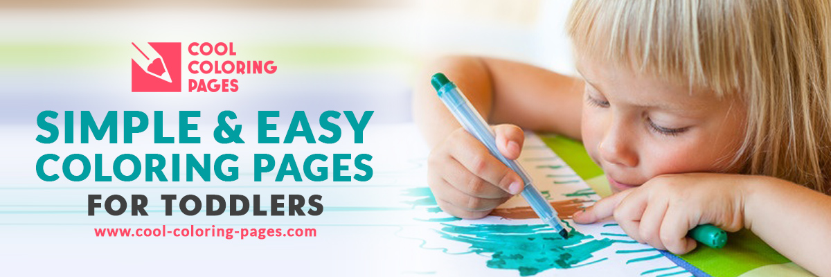 Simple and easy coloring pages for toddlers
