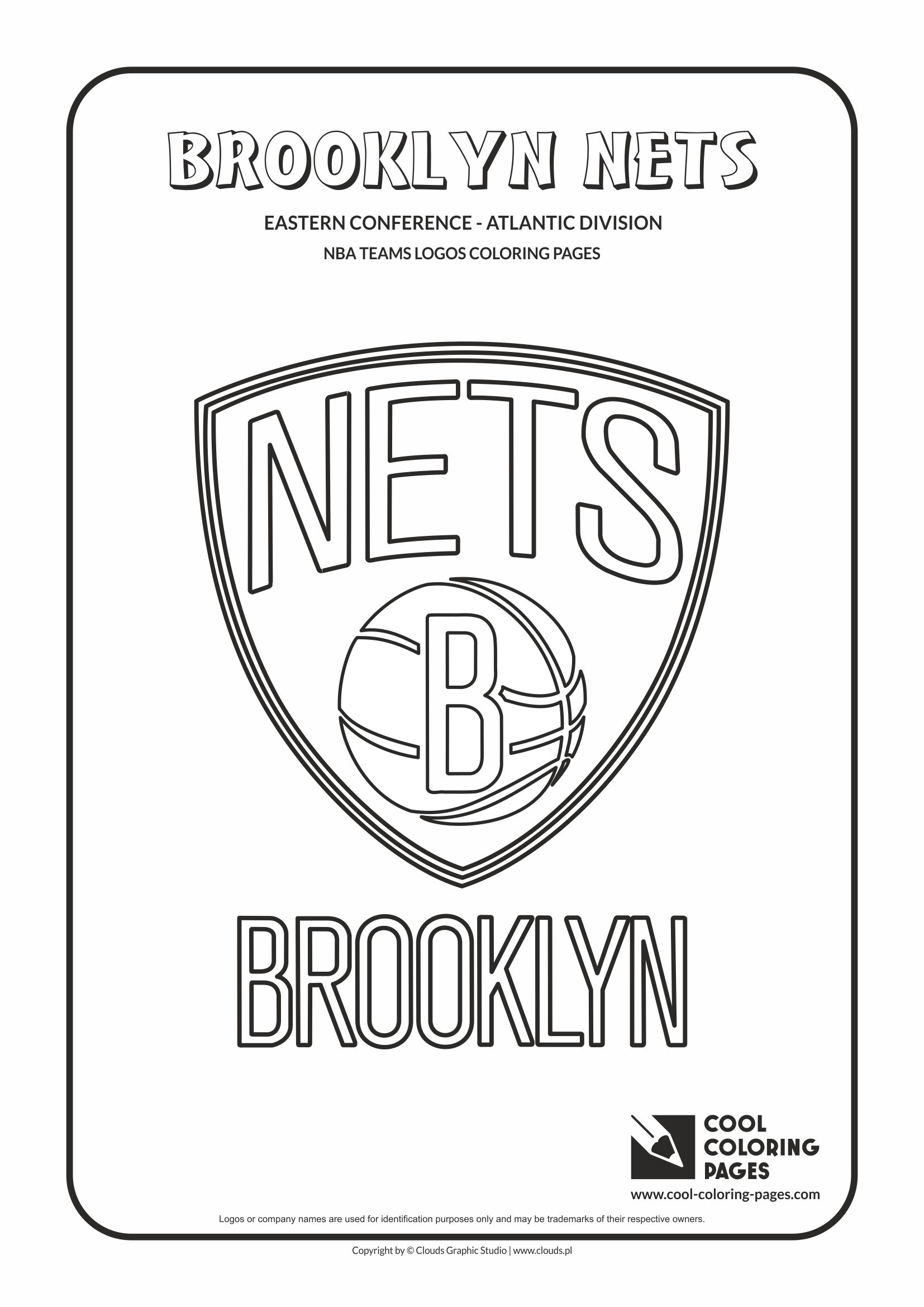 Cool Coloring Pages Brooklyn Nets - NBA basketball teams logos coloring pages - Cool ...1654 x 2339