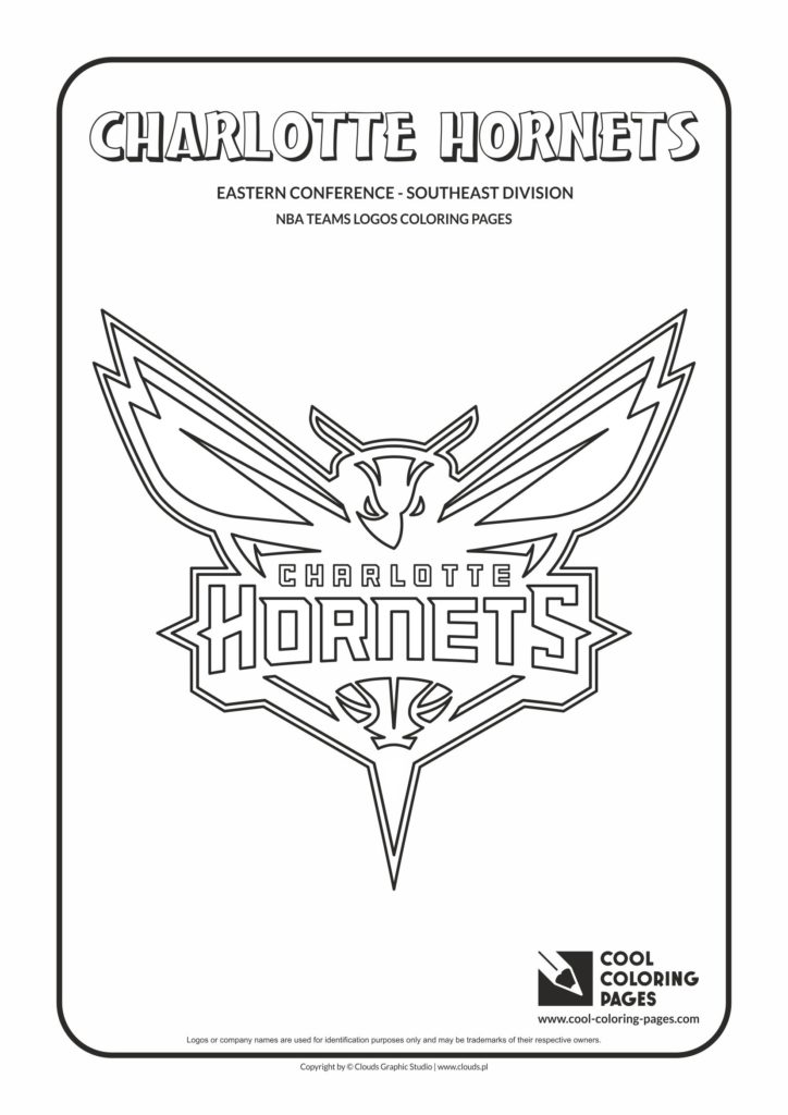 Cool Coloring Pages Charlotte Hornets - NBA basketball teams logos