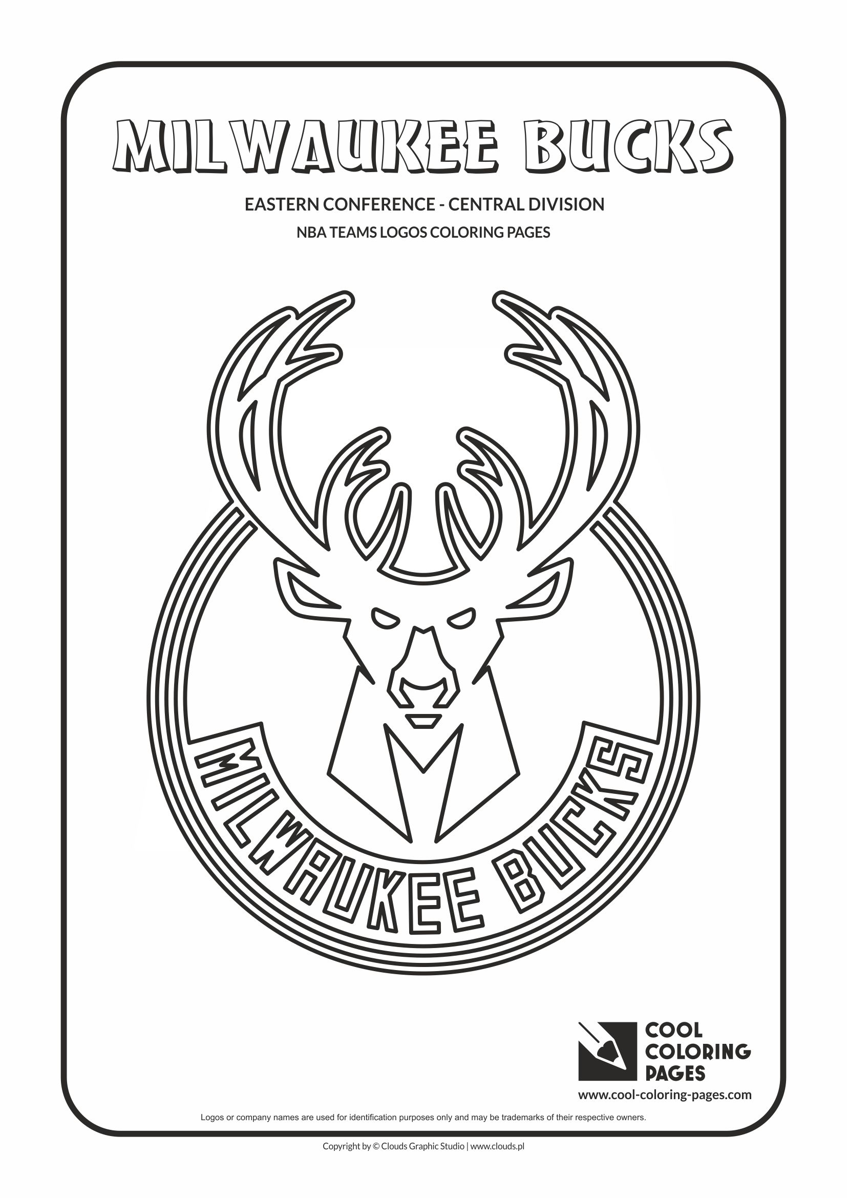 Cool Coloring Pages Milwaukee Bucks - NBA basketball teams logos coloring pages - Cool ...1654 x 2339