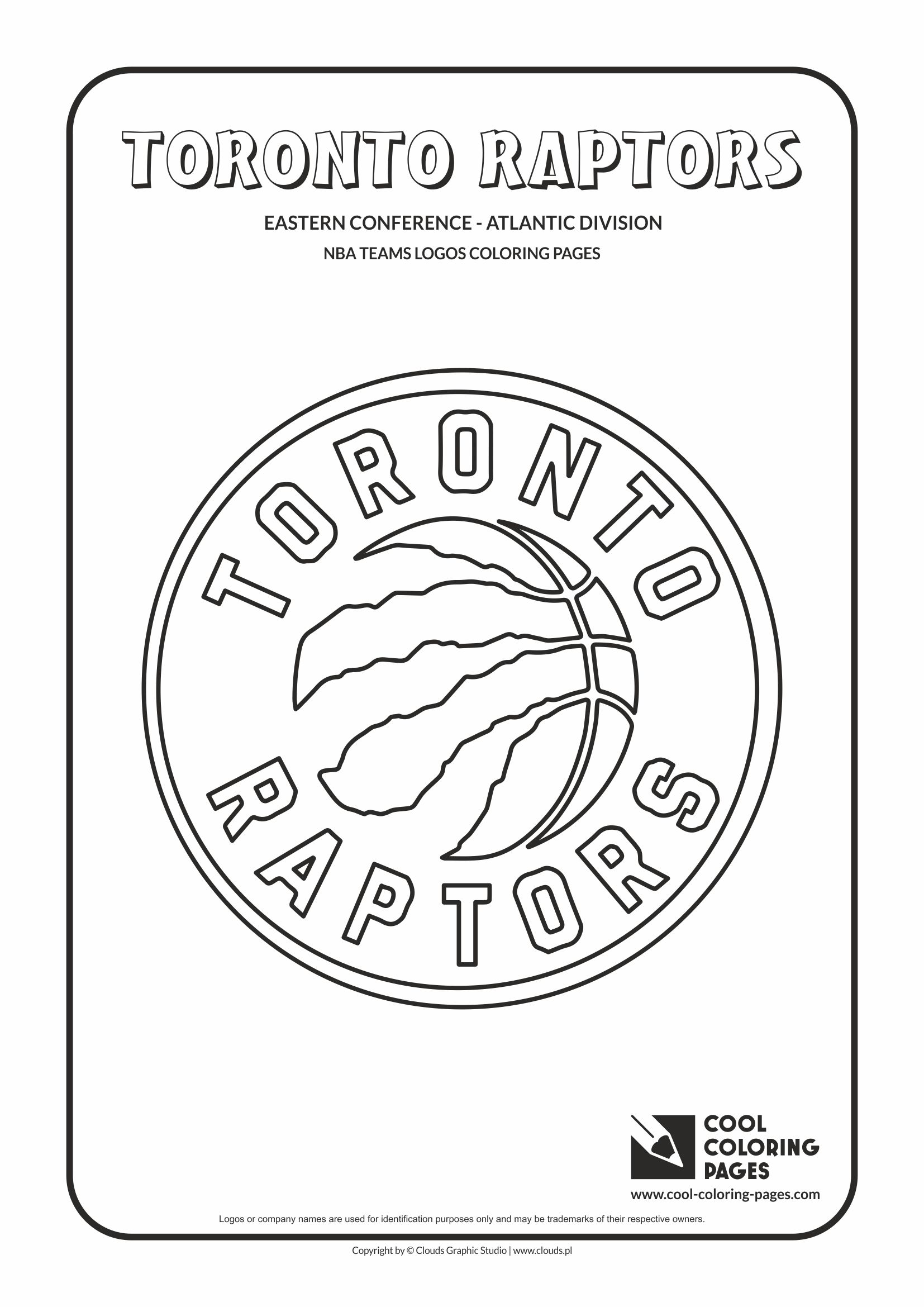 Toronto Raptors Nba Basketball Teams Logos Coloring Pages Cool Clubs