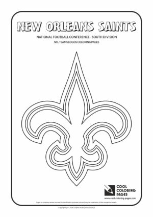 Cool Coloring Pages New Orleans Saints - NFL American football teams ...