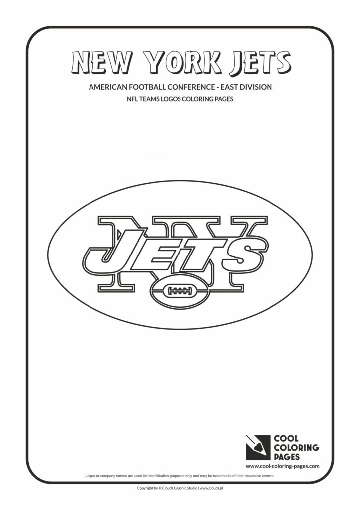 Cool Coloring Pages New York Jets Nfl American Football
