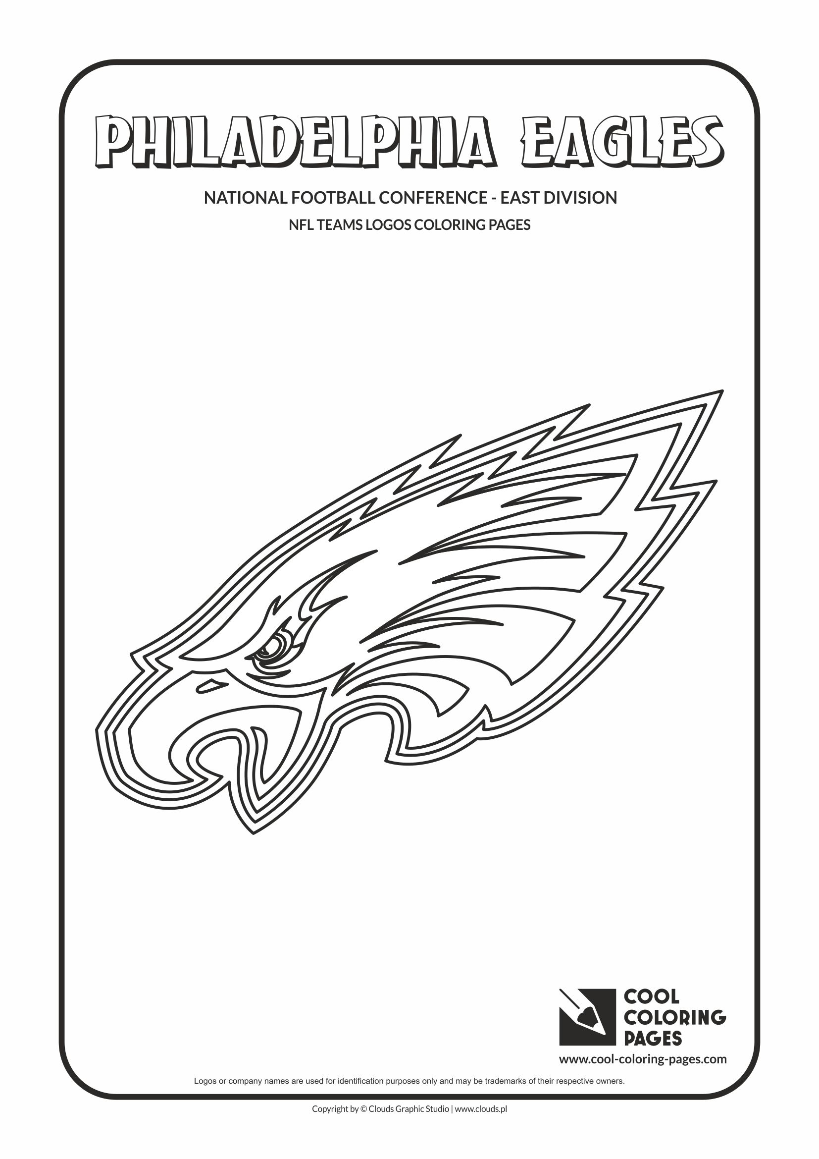 Cool Coloring Pages Philadelphia Eagles NFL American football teams
