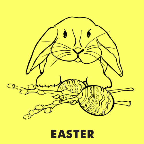 Educational coloring pages for kids - Easter coloring pages