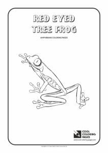 Cool Coloring Pages Red eyed tree frog coloring page - Cool Coloring ...