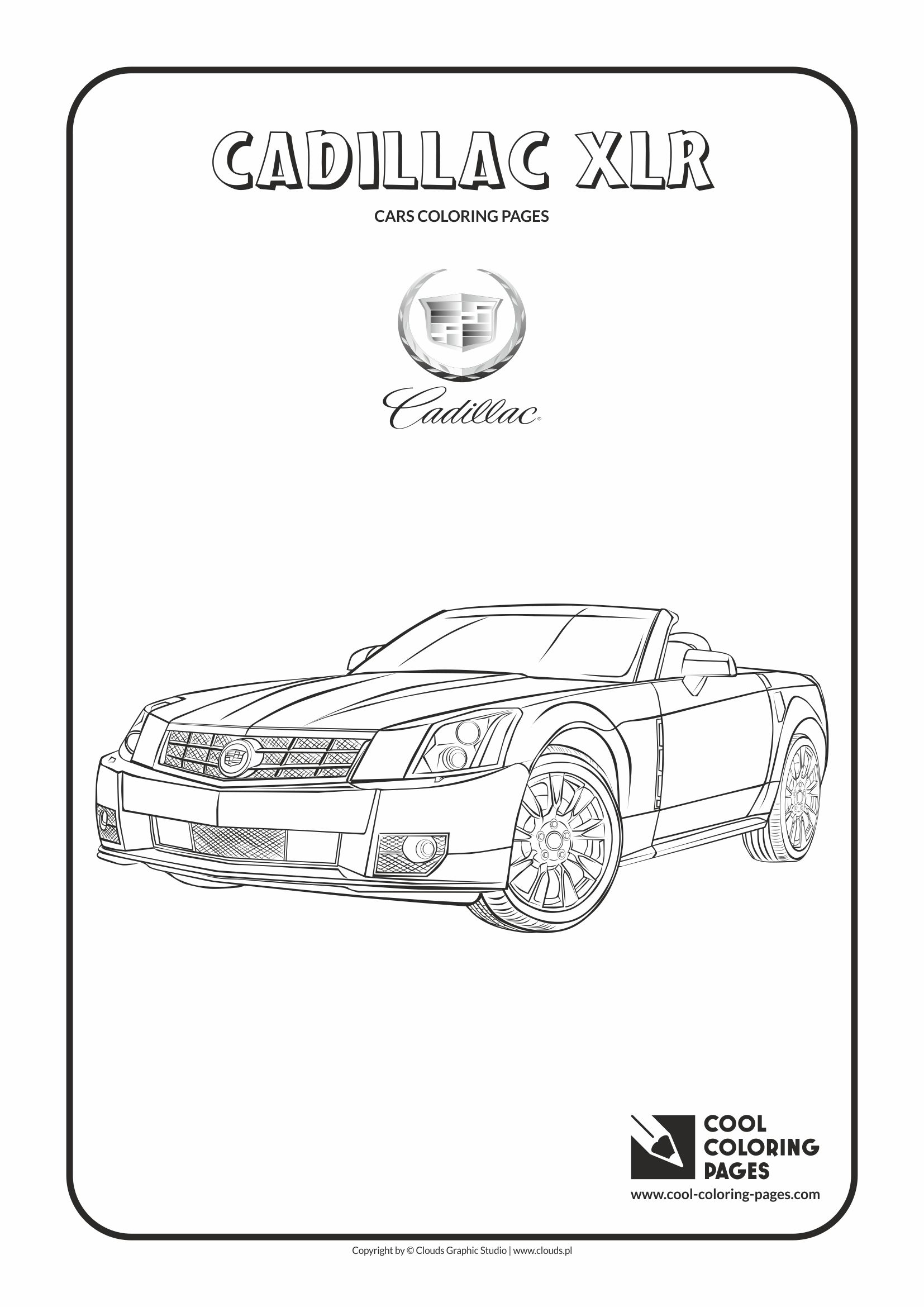 Cool Coloring Pages - Vehicles / Cadillac XLR / Coloring page with Cadillac XLR