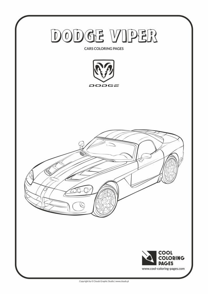 Cool Coloring Pages Dodge Viper coloring page - Cool Coloring Pages