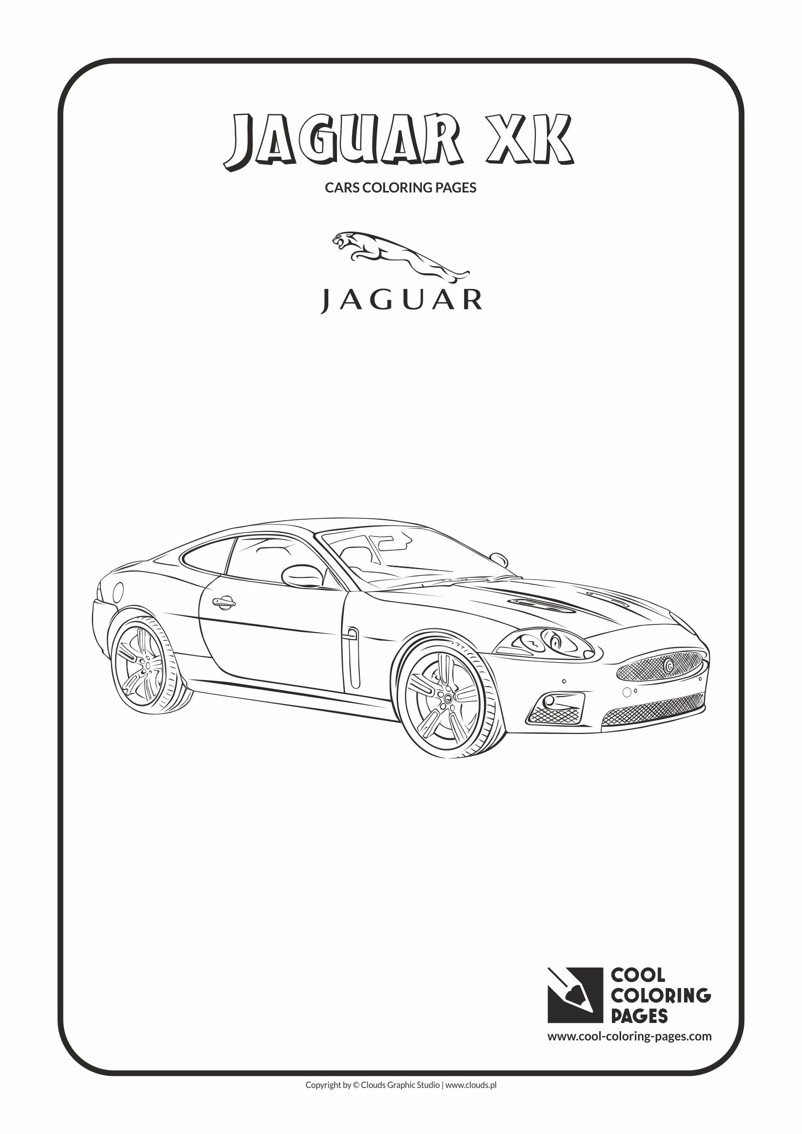 Cool Coloring Pages - Vehicles / Jaguar XK / Coloring page with Jaguar XK