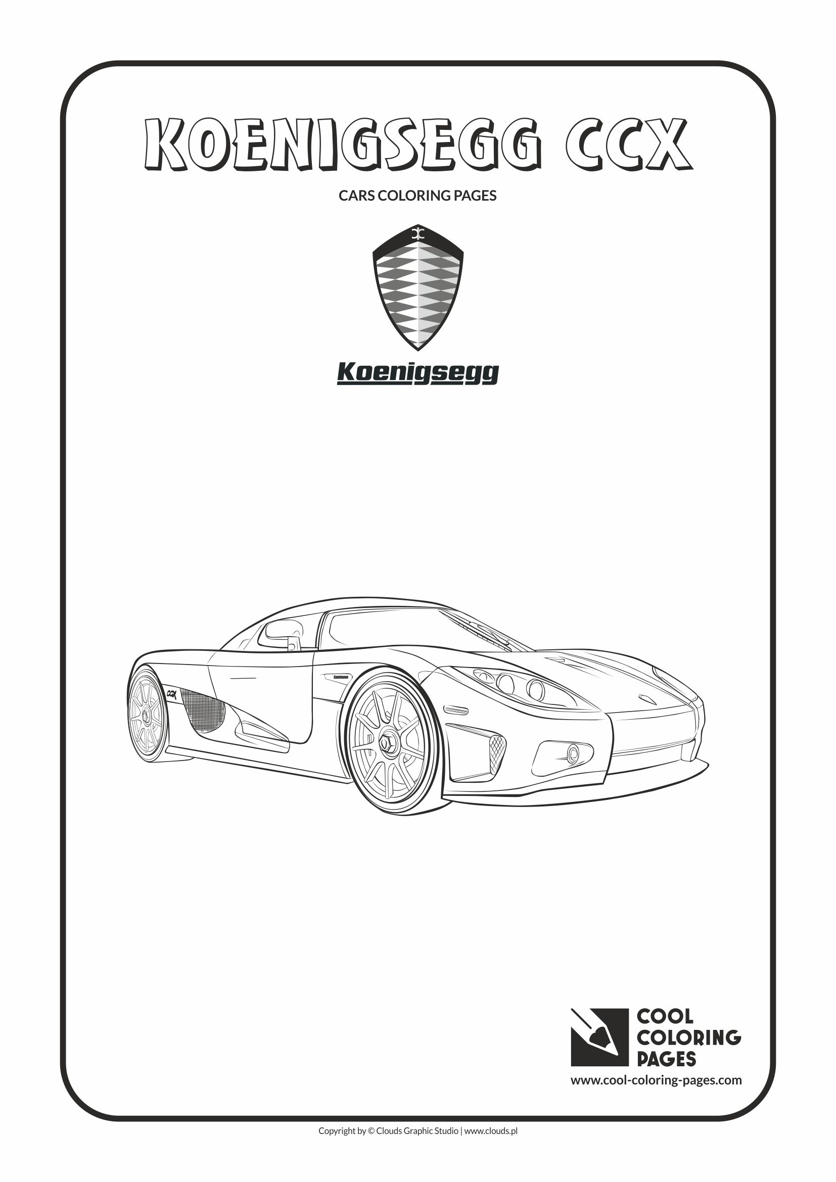 Cool Coloring Pages - Vehicles / Koenigsegg CCX / Coloring page with Koenigsegg CCX