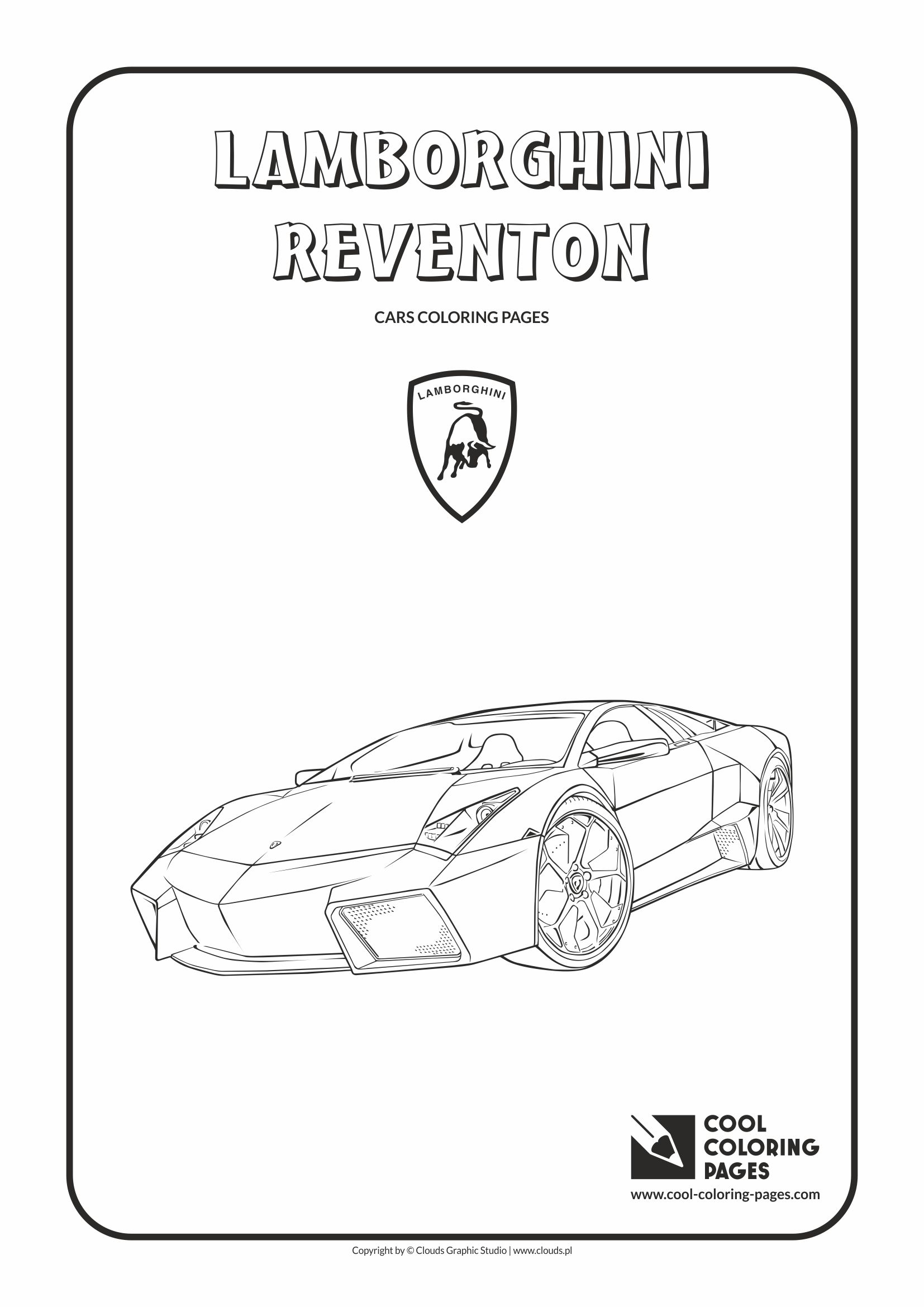 Cool Coloring Pages - Vehicles / Lamborghini Reventon / Coloring page with Lamborghini Reventon