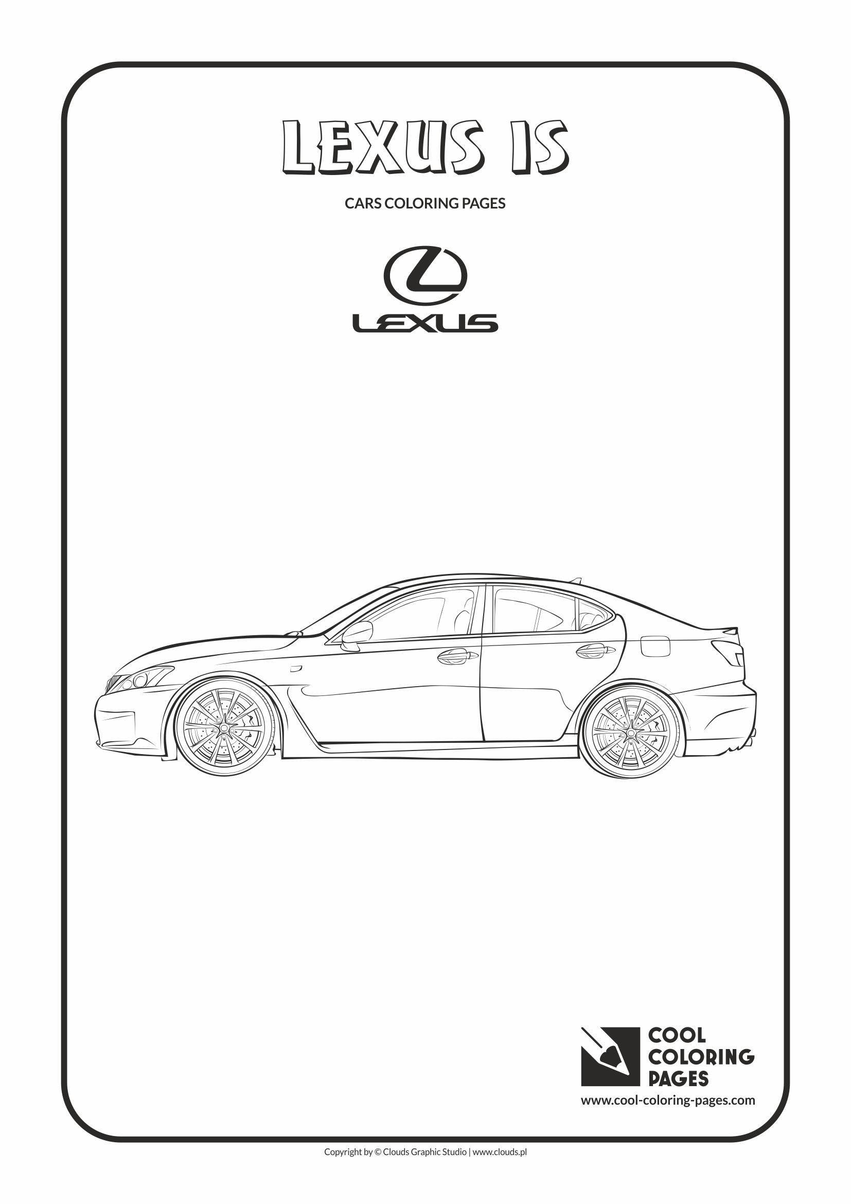 Cool Coloring Pages - Vehicles / Lexus IS / Coloring page with Lexus IS