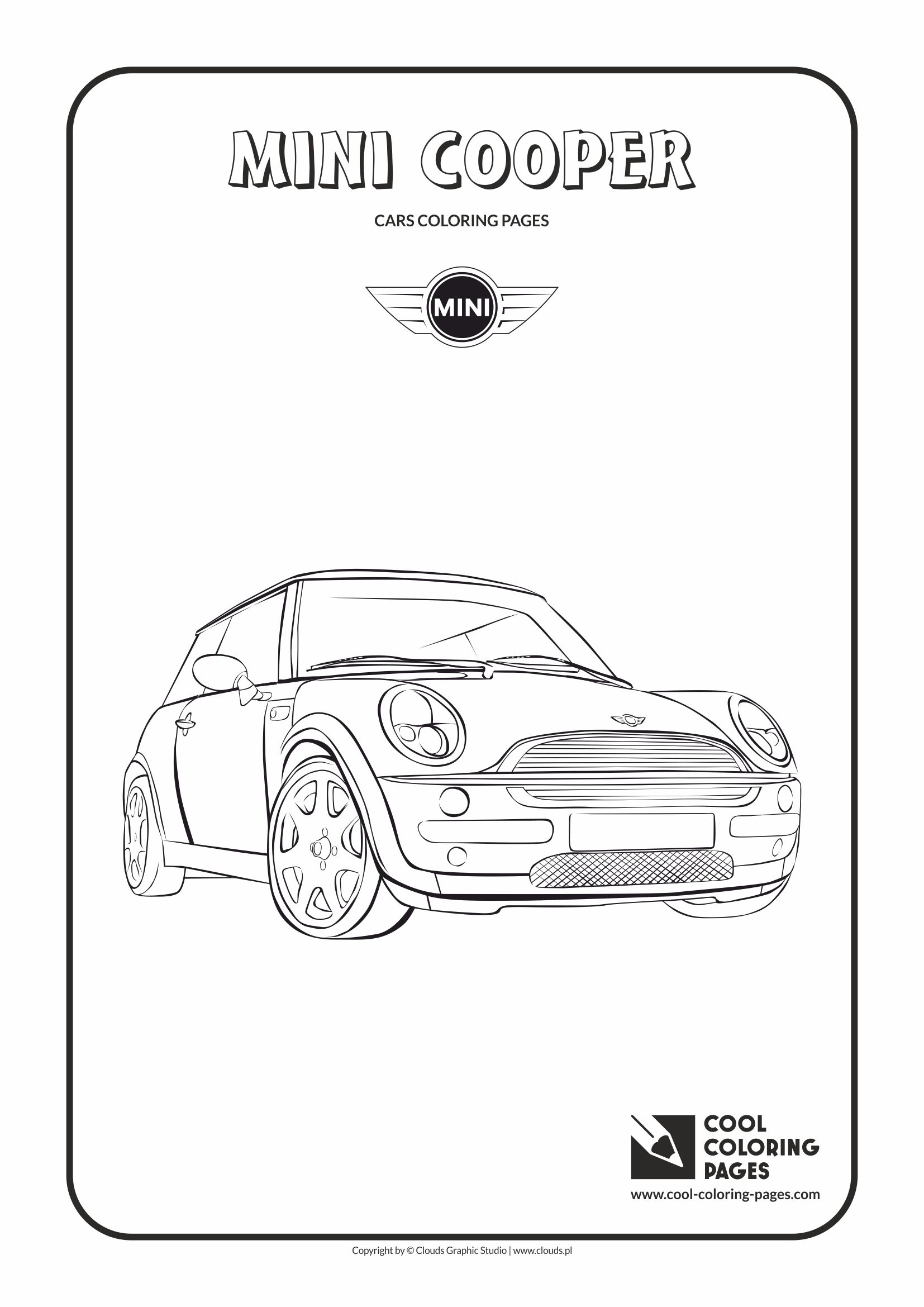 Cool Coloring Pages - Vehicles / Mini Cooper / Coloring page with Mini Cooper