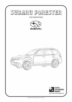 Cool Coloring Pages - Vehicles / Subaru Forester / Coloring page with Subaru Forester