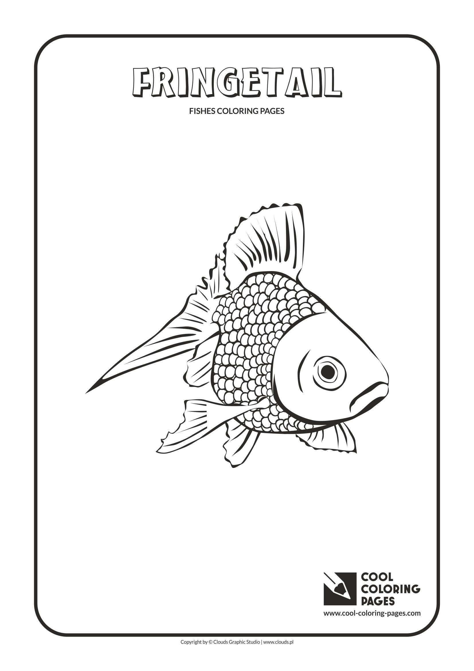 Cool Coloring Pages - Animals / Fringetail / Coloring page with fringetail