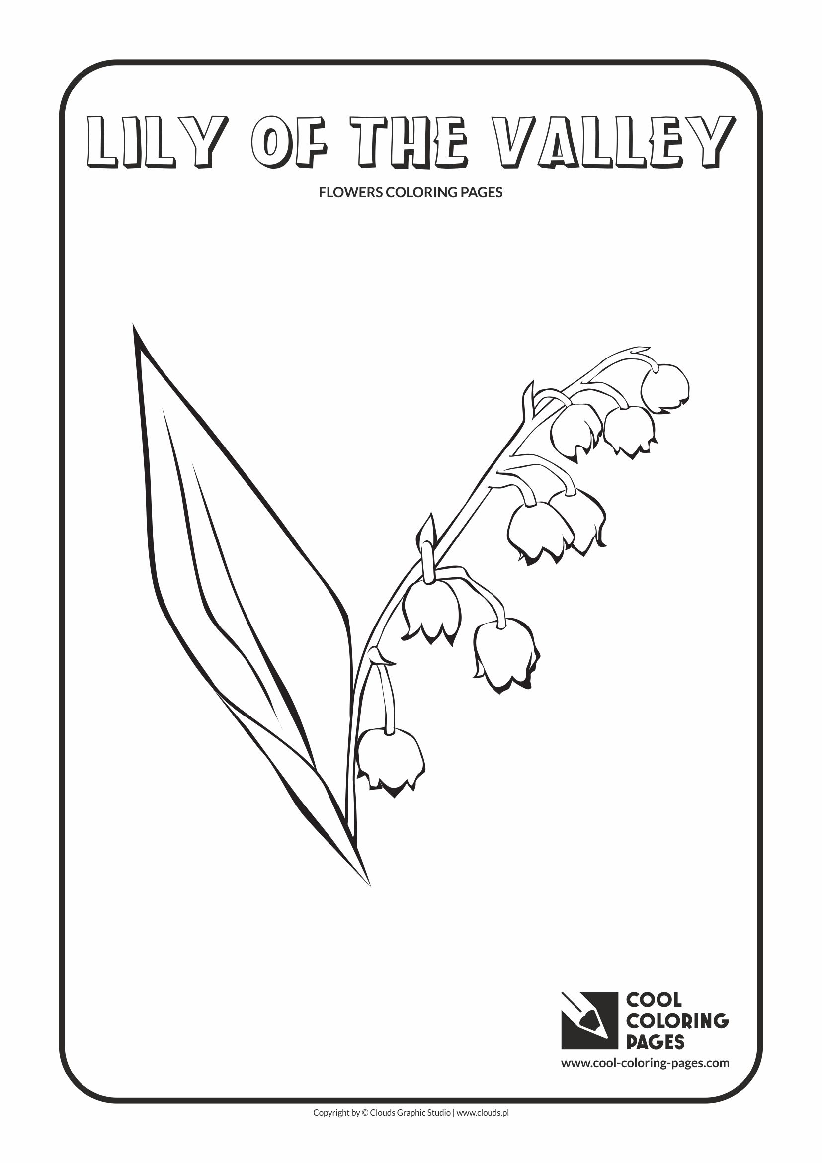 Cool Coloring Pages - Plants / Lily of the valley / Coloring page with lily of the valley