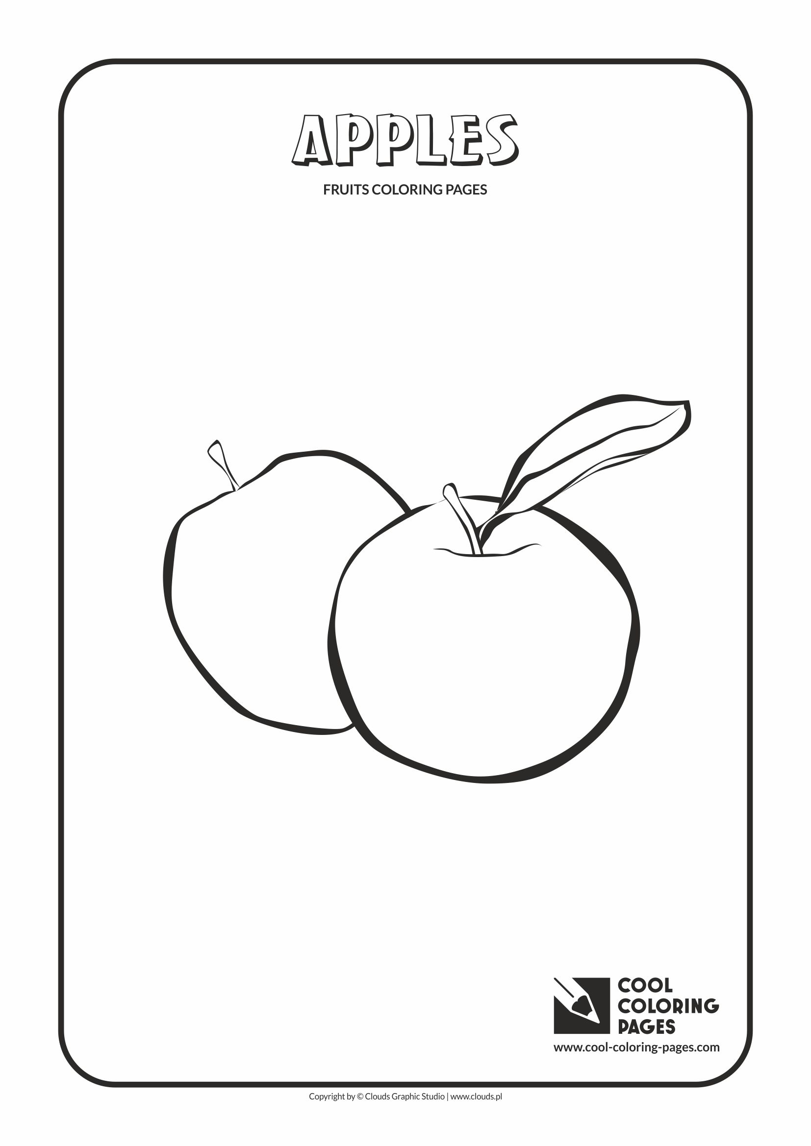 Cool Coloring Pages - Plants / Apples / Coloring page with apples