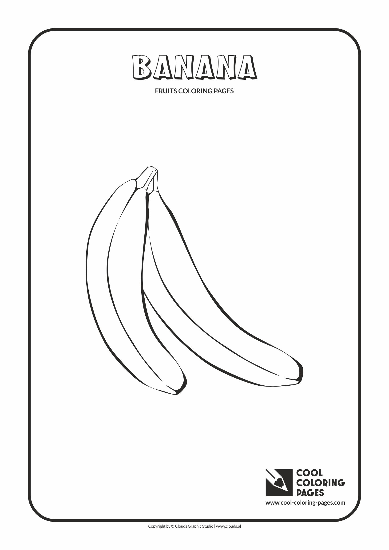 Cool Coloring Pages - Plants / Banana / Coloring page with banana