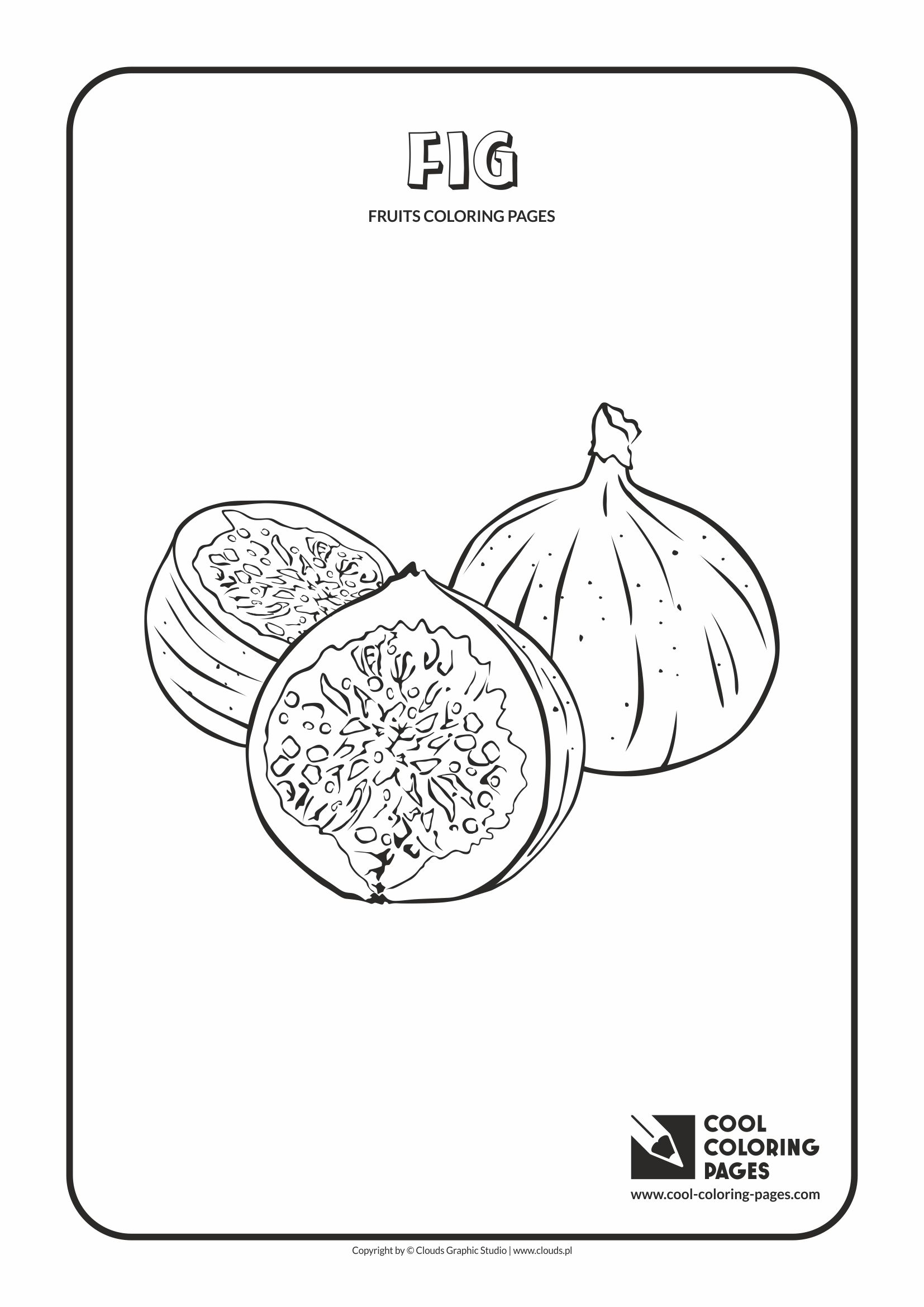 Cool Coloring Pages - Plants / Fig / Coloring page with fig