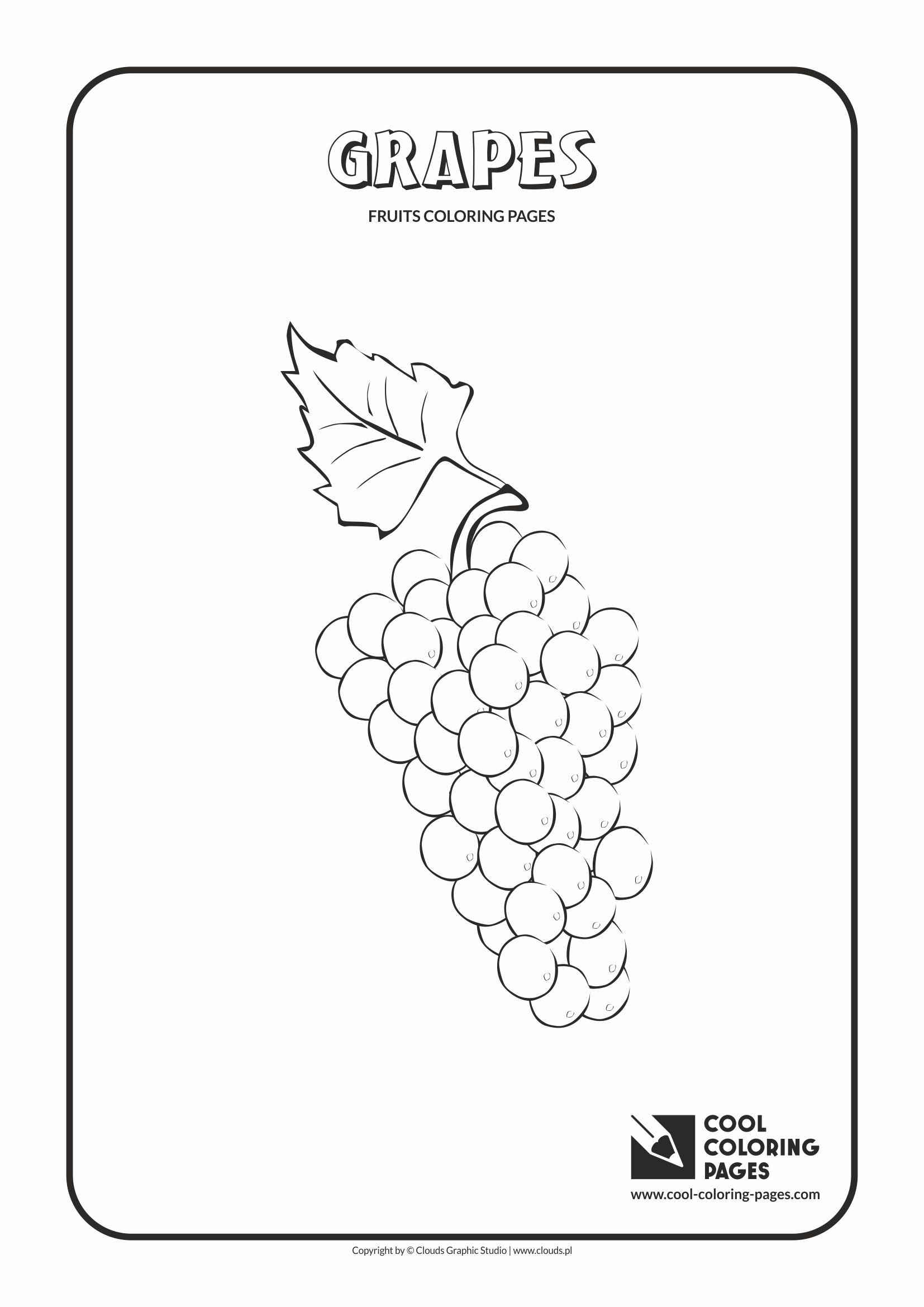 Cool Coloring Pages - Plants / Grapes / Coloring page with grapes