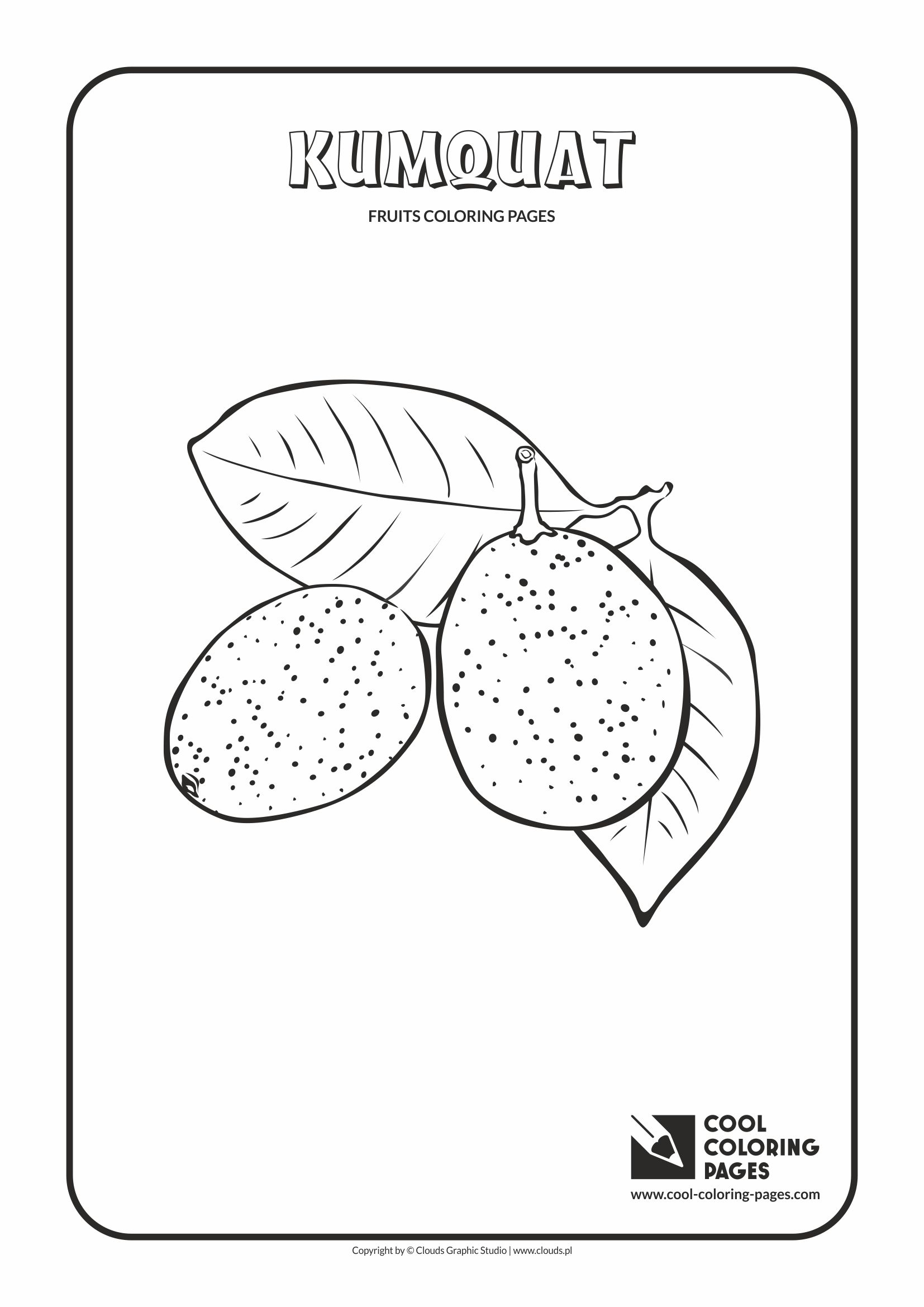 Cool Coloring Pages - Plants / Kumquat / Coloring page with kumquat