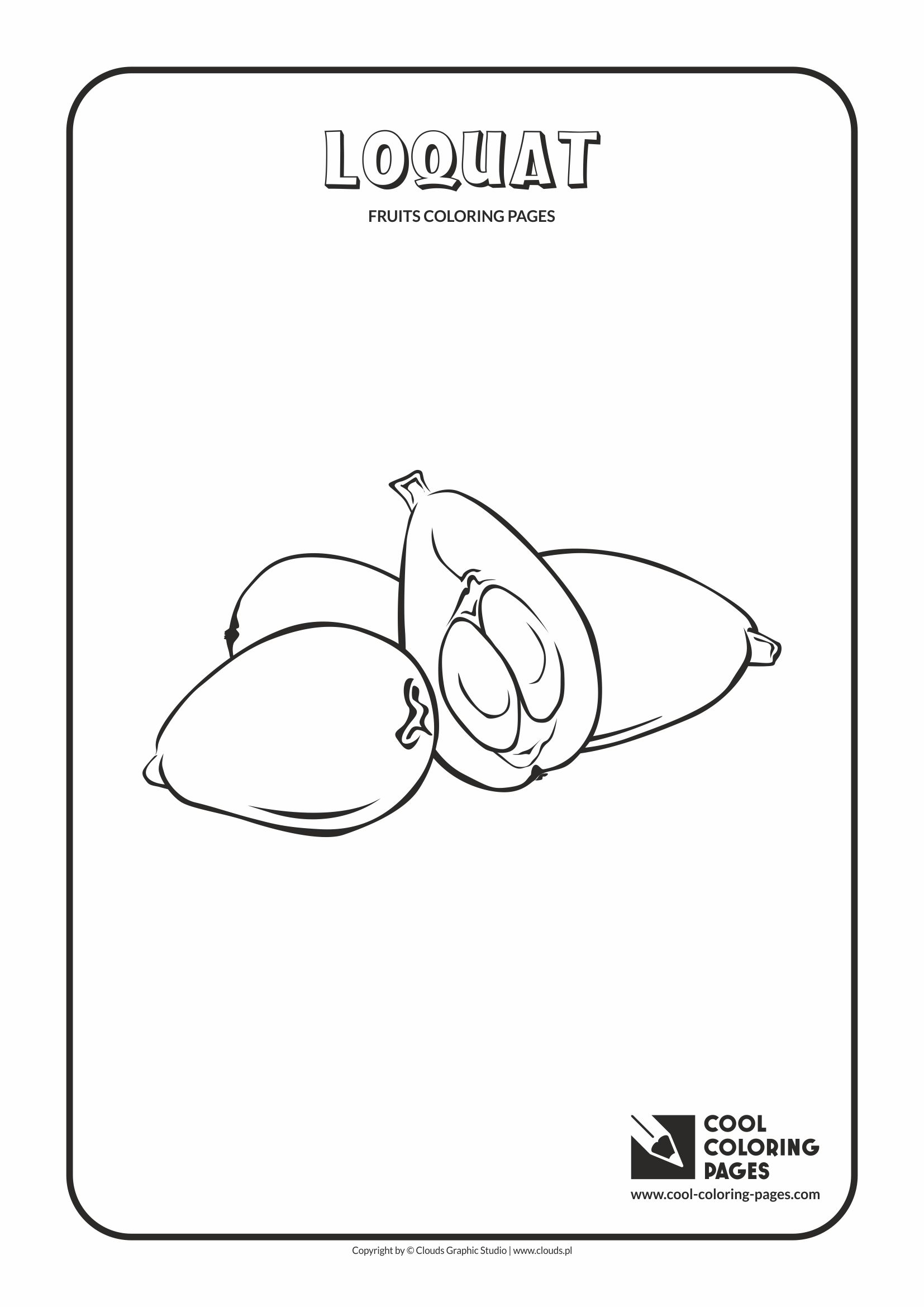 Cool Coloring Pages - Plants / Loquat / Coloring page with loquat