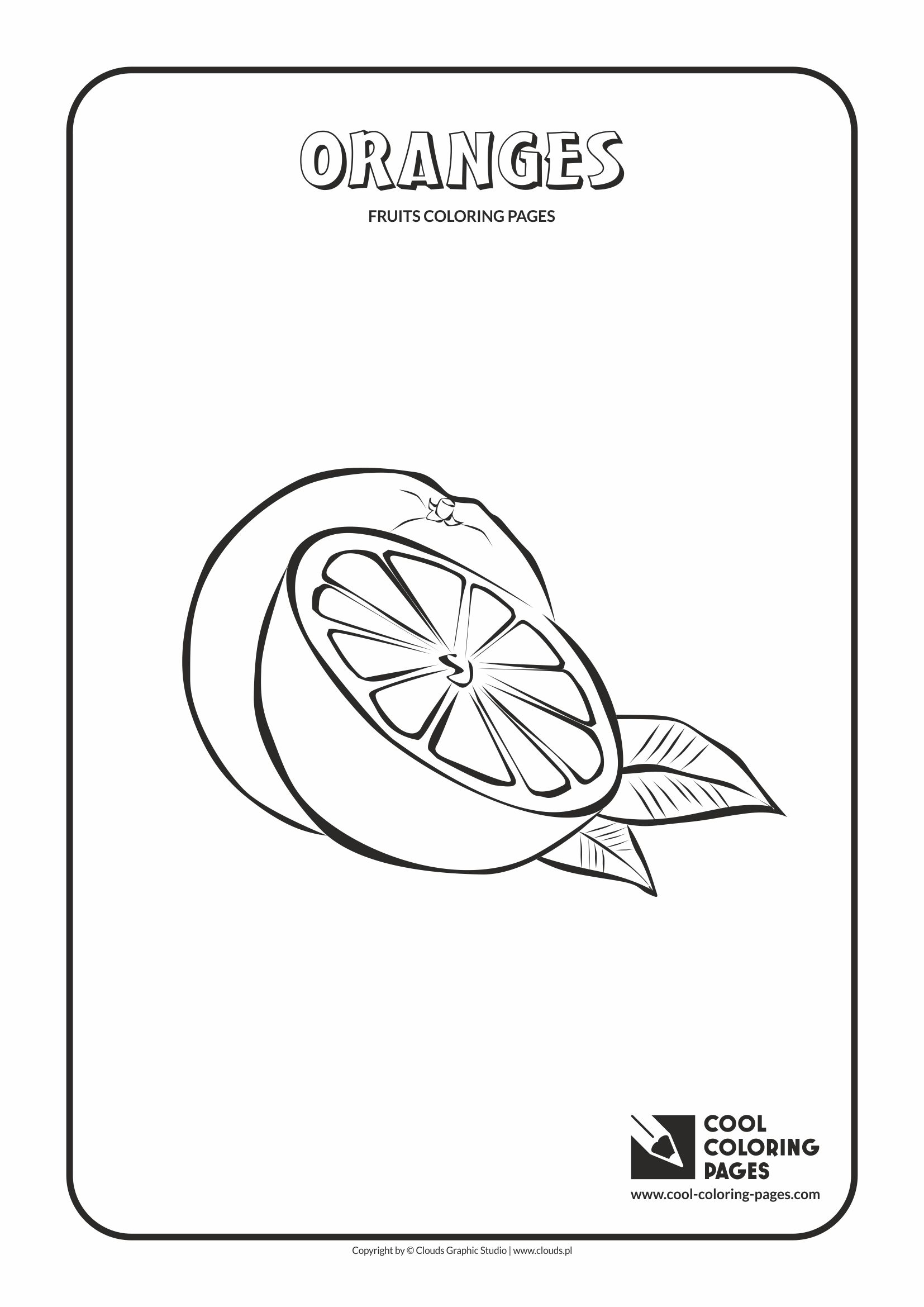 Cool Coloring Pages - Plants / Oranges / Coloring page with oranges