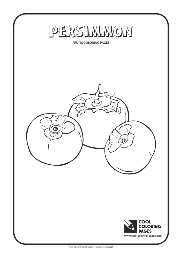 Cool Coloring Pages Persimmon coloring page - Cool Coloring Pages ...