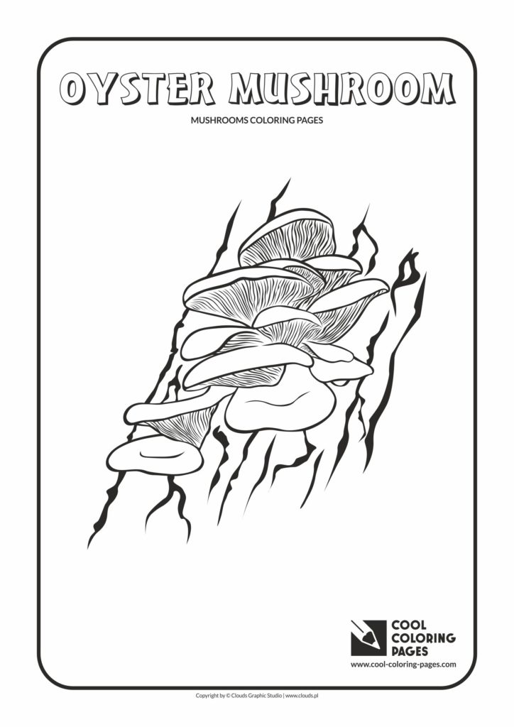 Cool Coloring Pages Oyster mushroom coloring page - Cool Coloring Pages