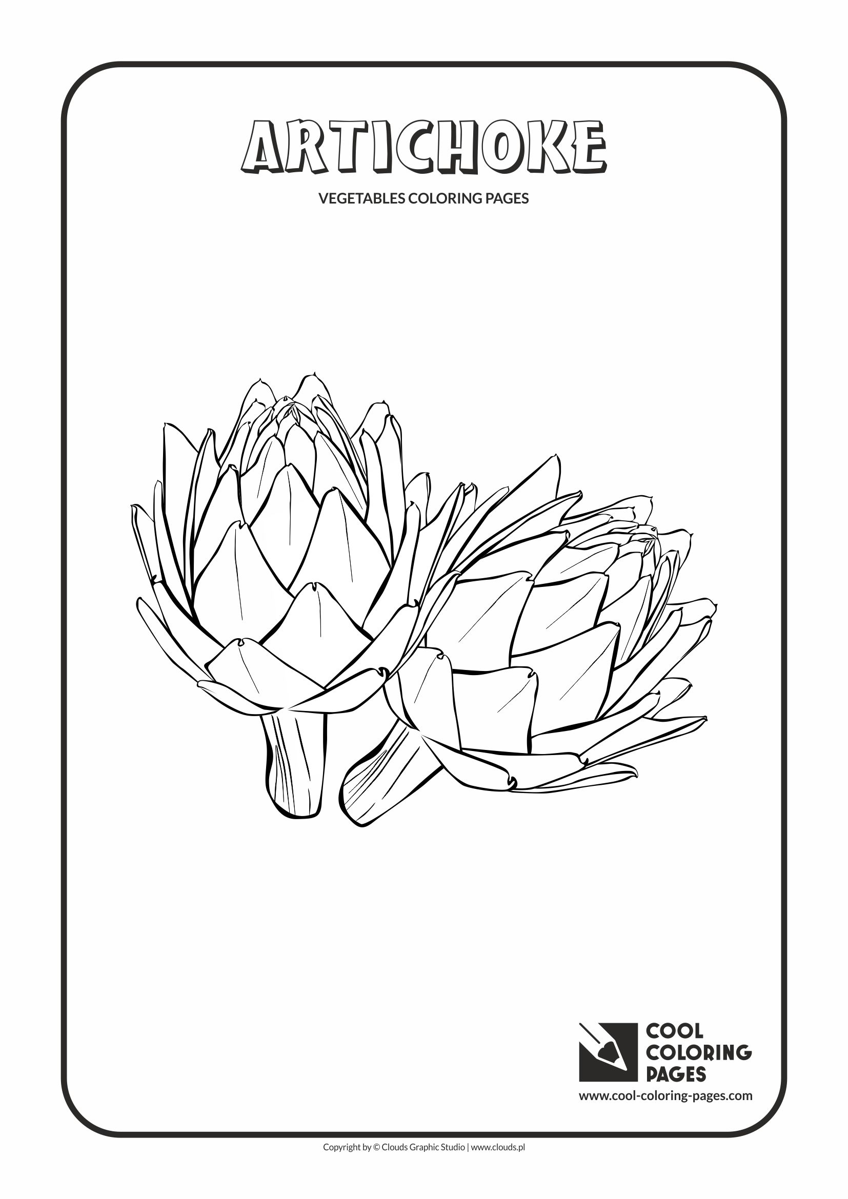 Cool Coloring Pages - Plants / Artichoke / Coloring page with artichoke