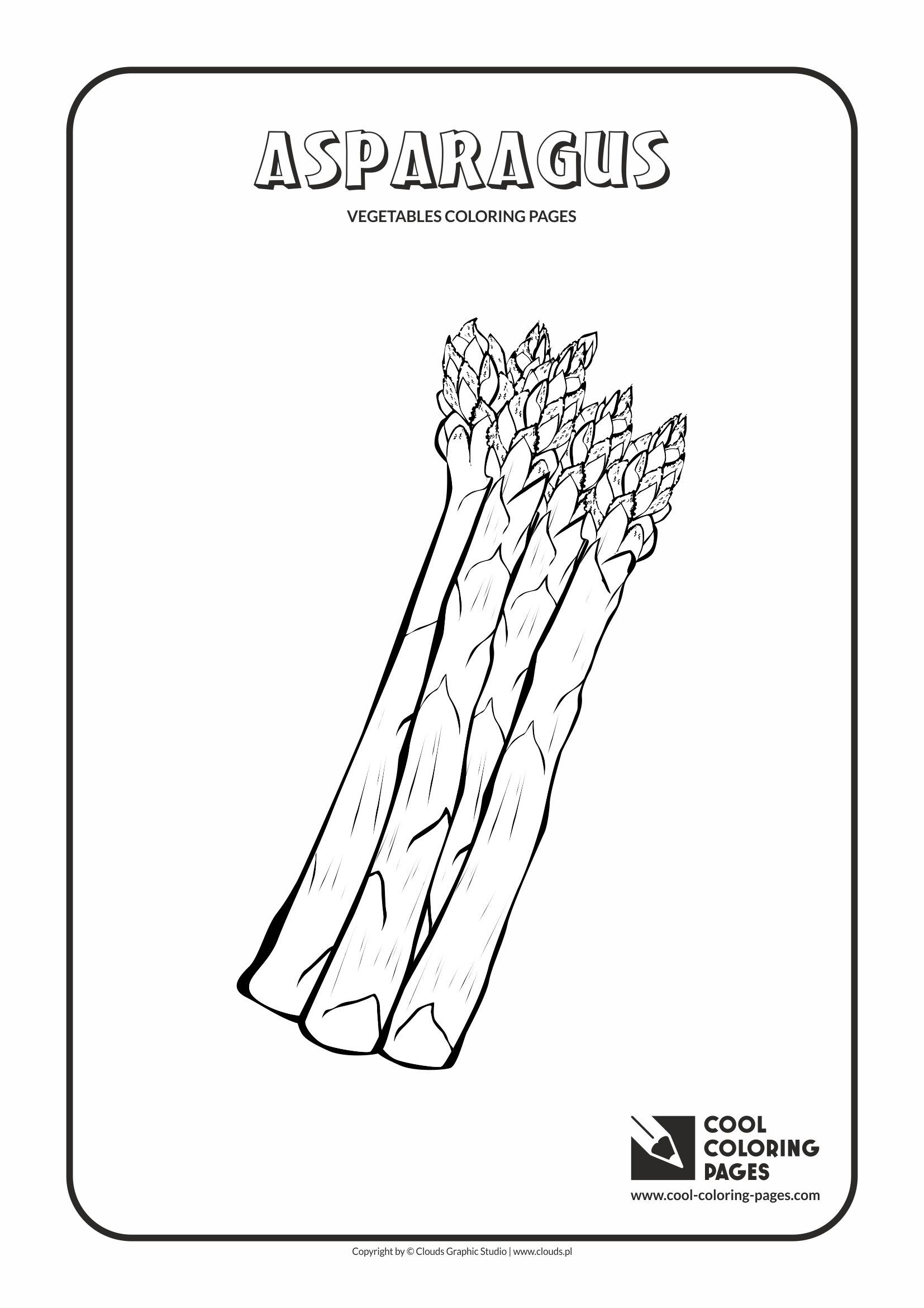 Cool Coloring Pages - Plants / Asparagus / Coloring page with asparagus