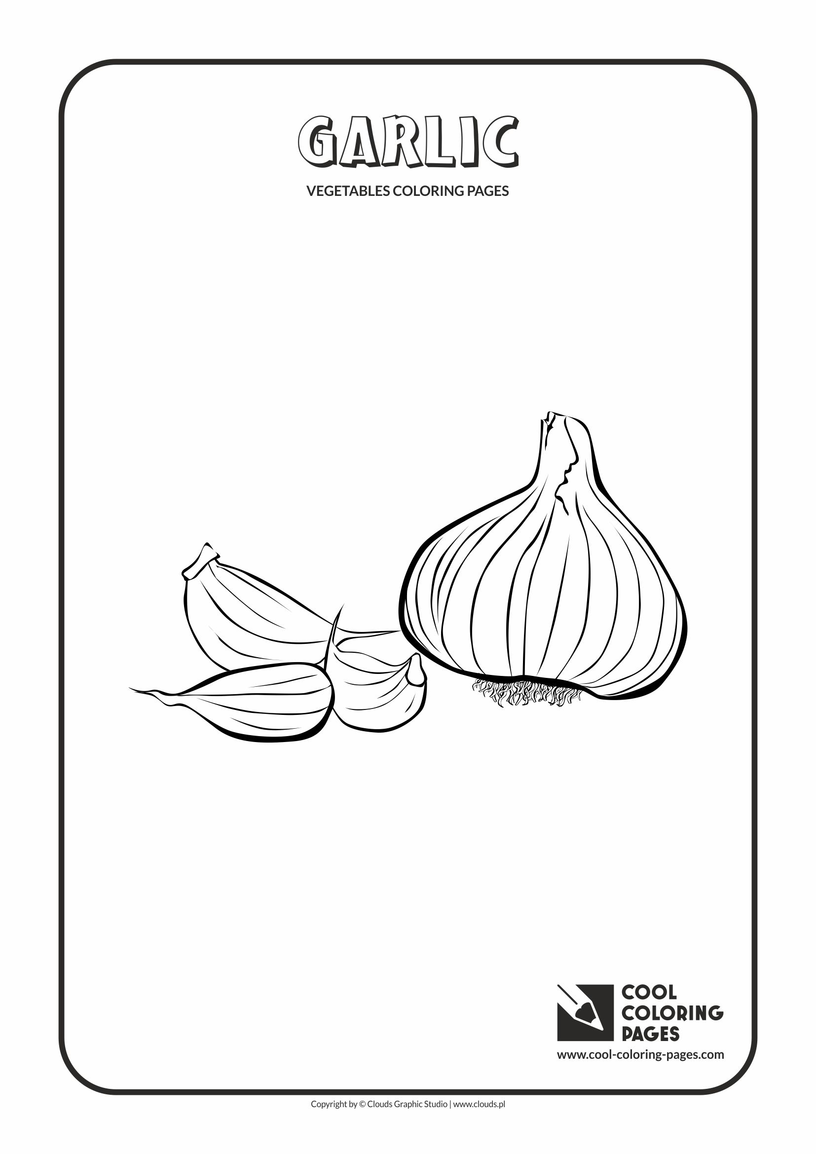 Cool Coloring Pages - Plants / Garlic / Coloring page with garlic