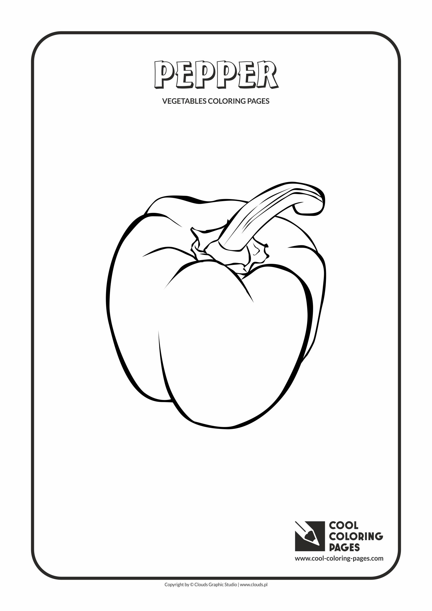 Cool Coloring Pages - Plants / Pepper / Coloring page with pepper