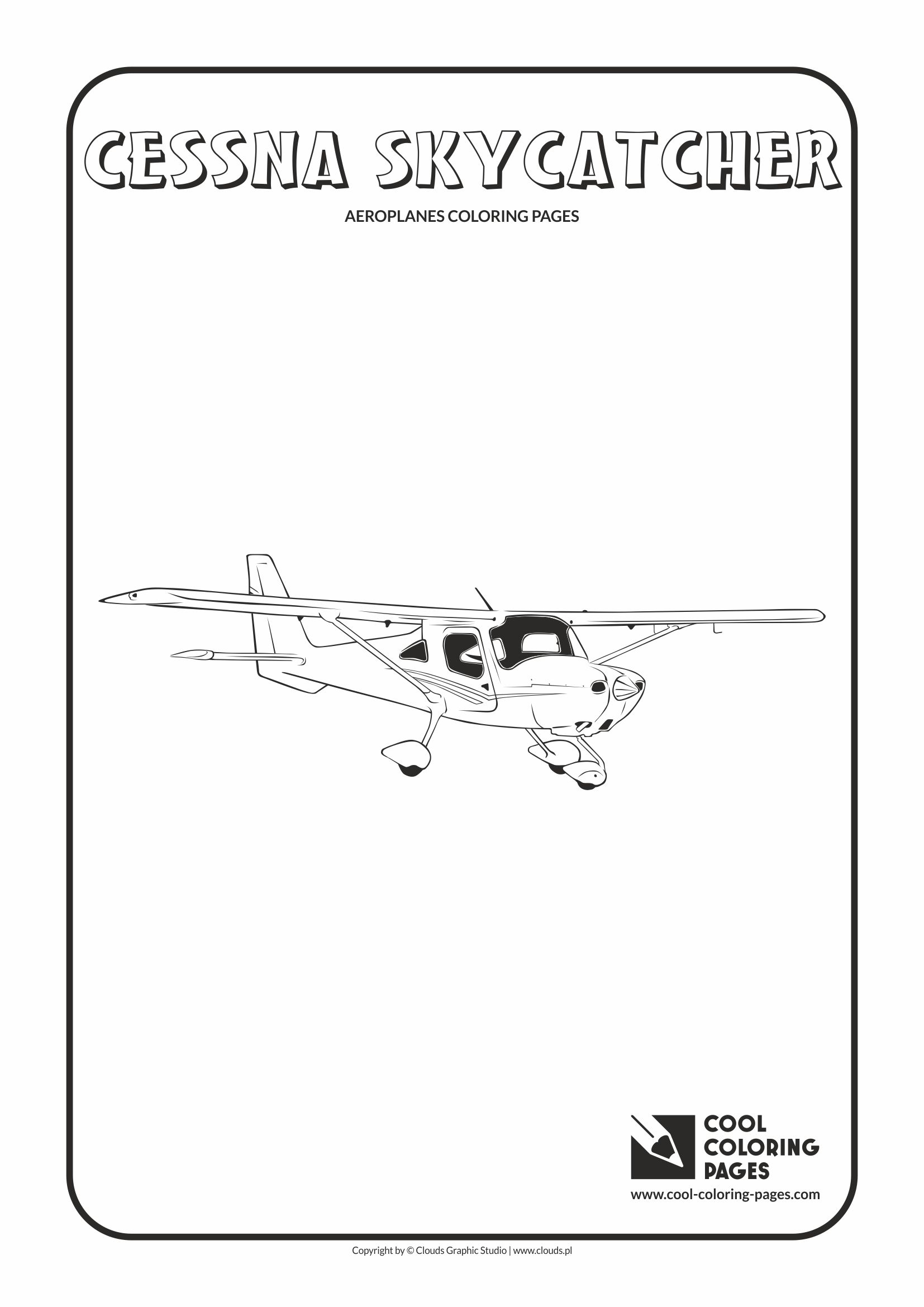 Cool Coloring Pages - Vehicles / Cessna Skycatcher / Coloring page with Cessna Skycatcher