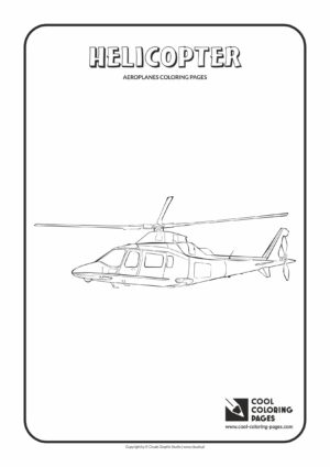 Cool Coloring Pages - Vehicles / Helicopter / Coloring page with helicopter
