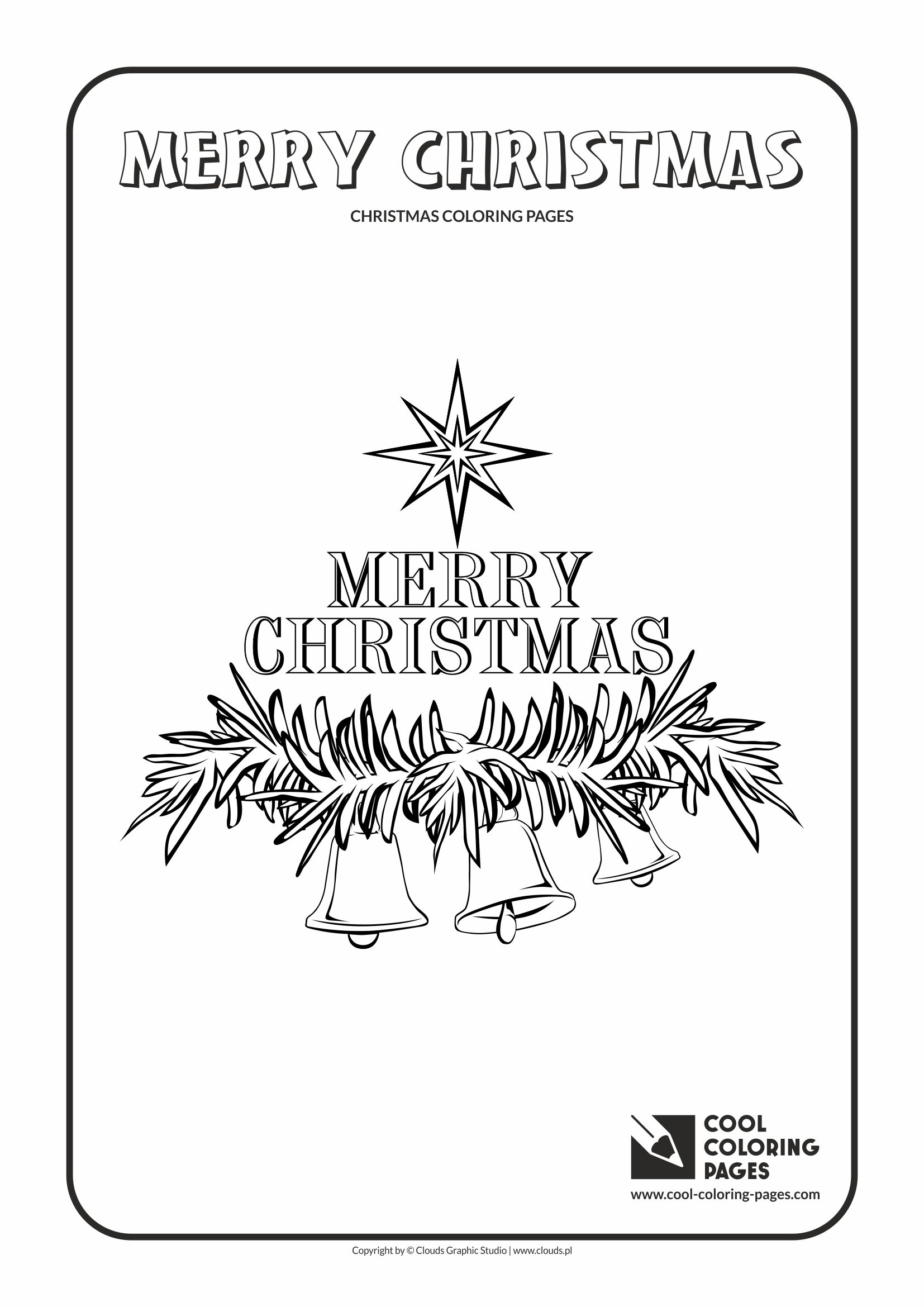 Cool Coloring Pages - Holidays / Christmas bells / Coloring page with Christmas bells