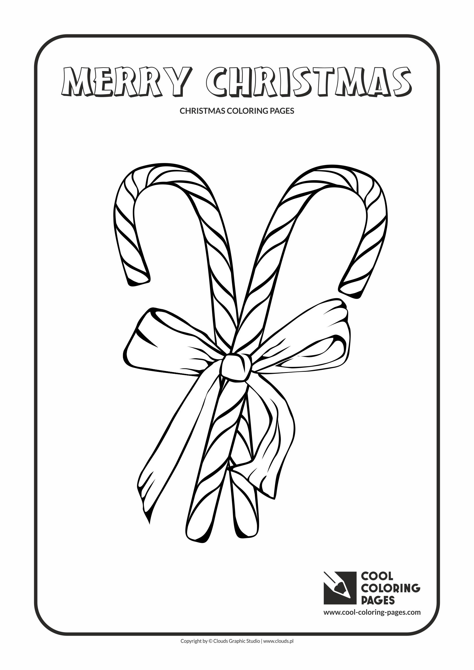 Cool Coloring Pages - Holidays / Candy canes / Coloring page with candy canes