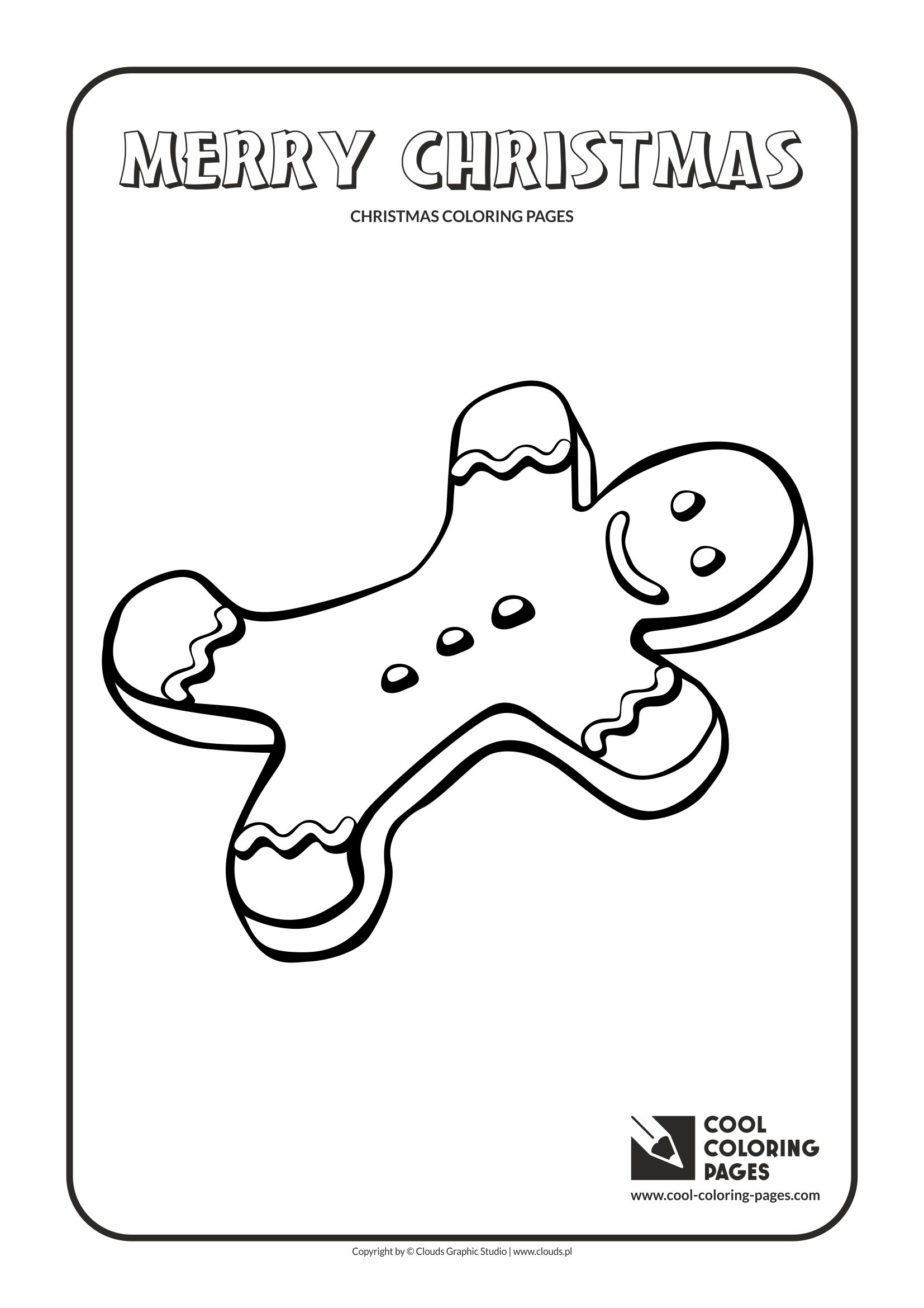 Cool Coloring Pages - Holidays / Gingerbread man / Coloring page with Gingerbread man