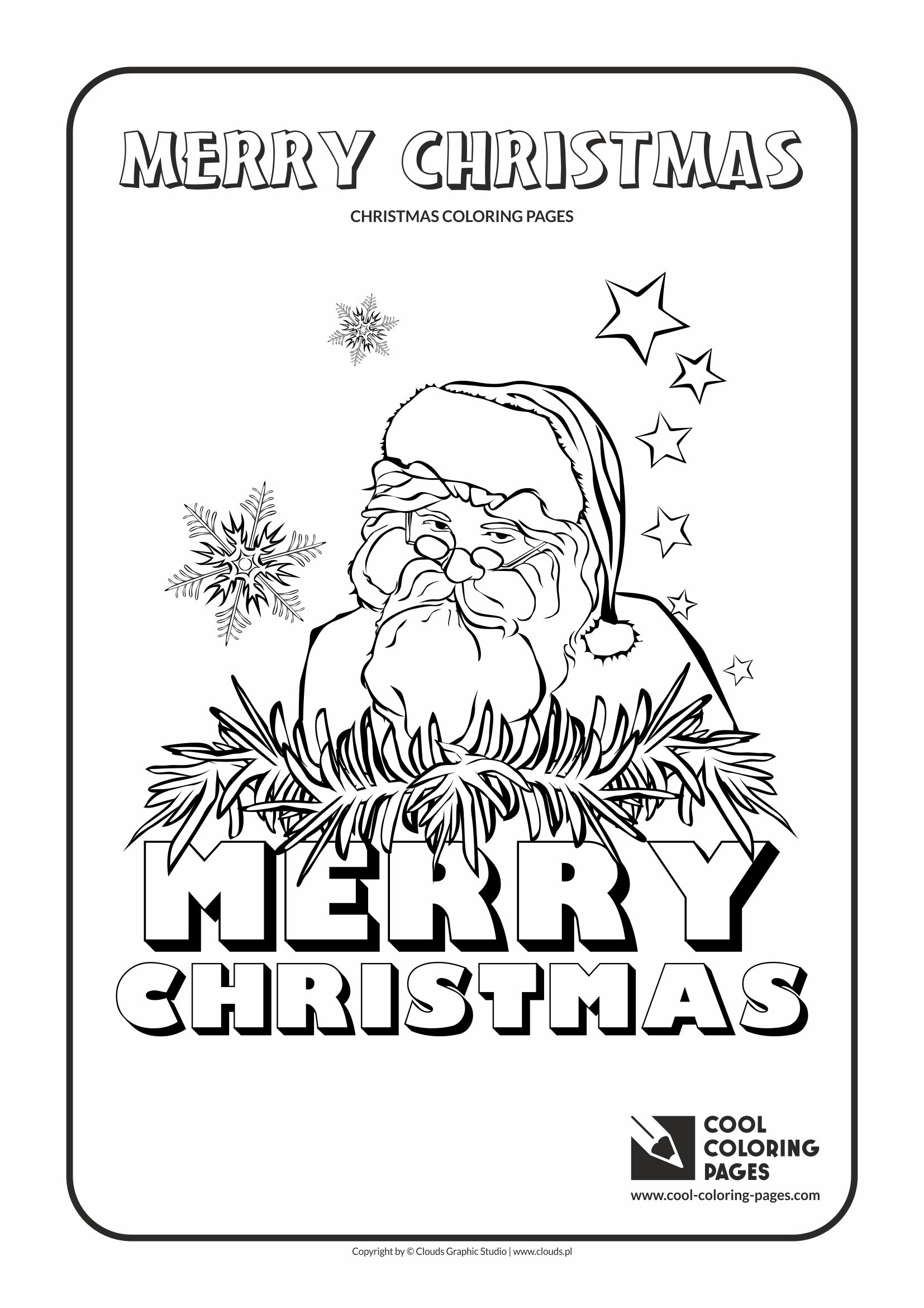 Cool Coloring Pages - Holidays / Santa Claus no 1 / Coloring page with Santa Claus no 1
