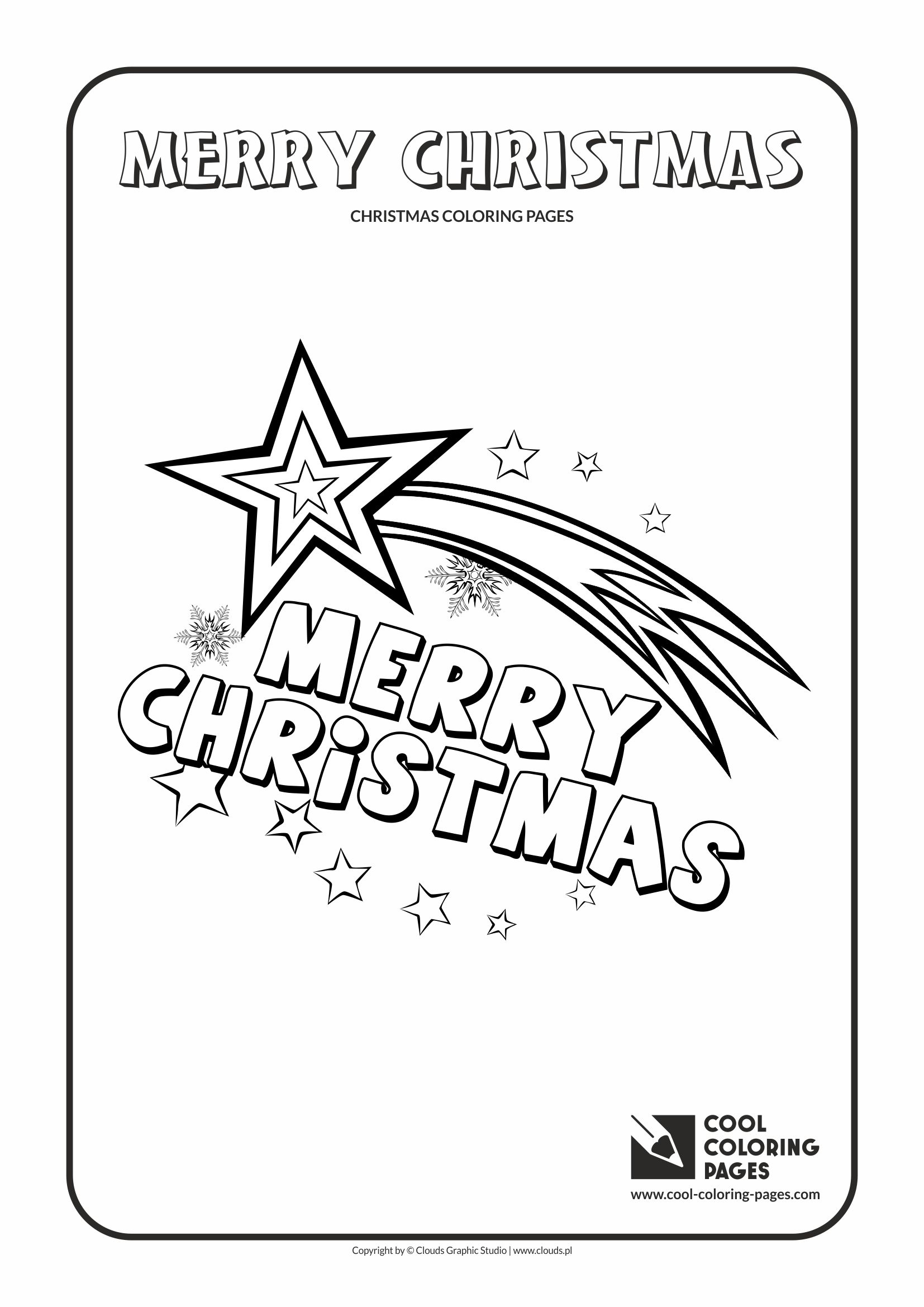 Cool Coloring Pages - Holidays / Christmas star / Coloring page with Christmas star
