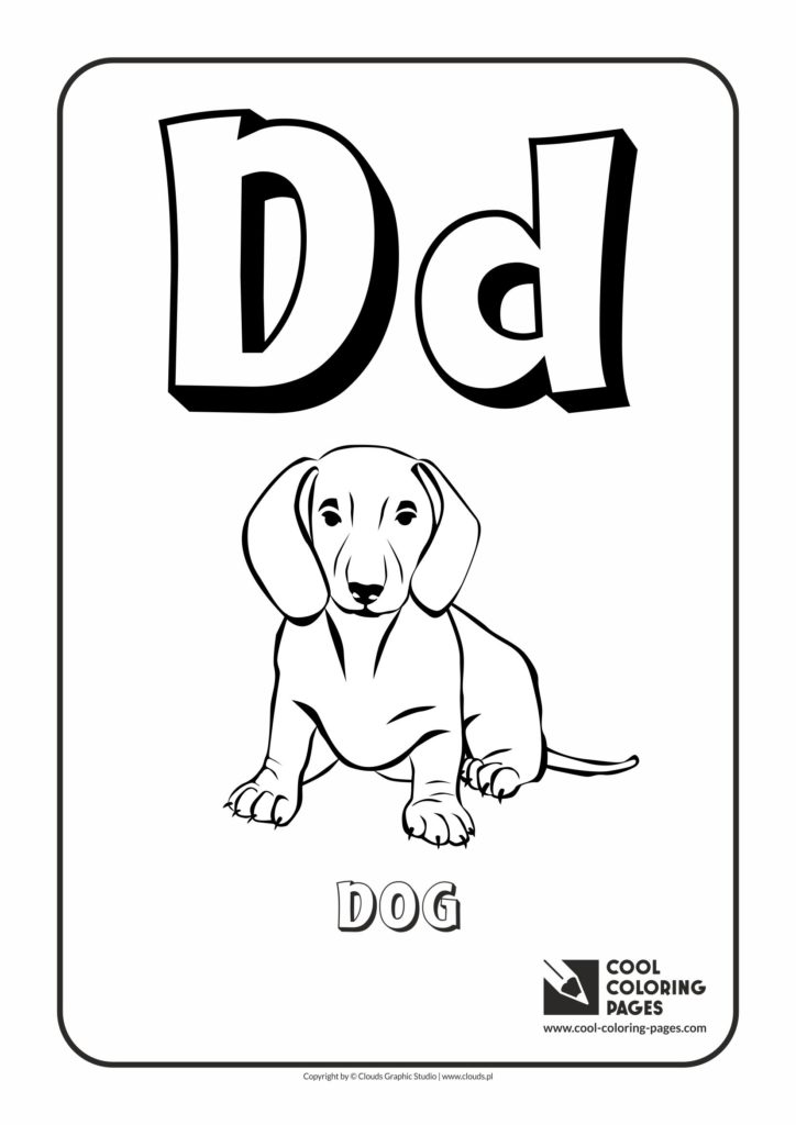 Cool Coloring Pages Letter D - Coloring Alphabet - Cool Coloring Pages ...