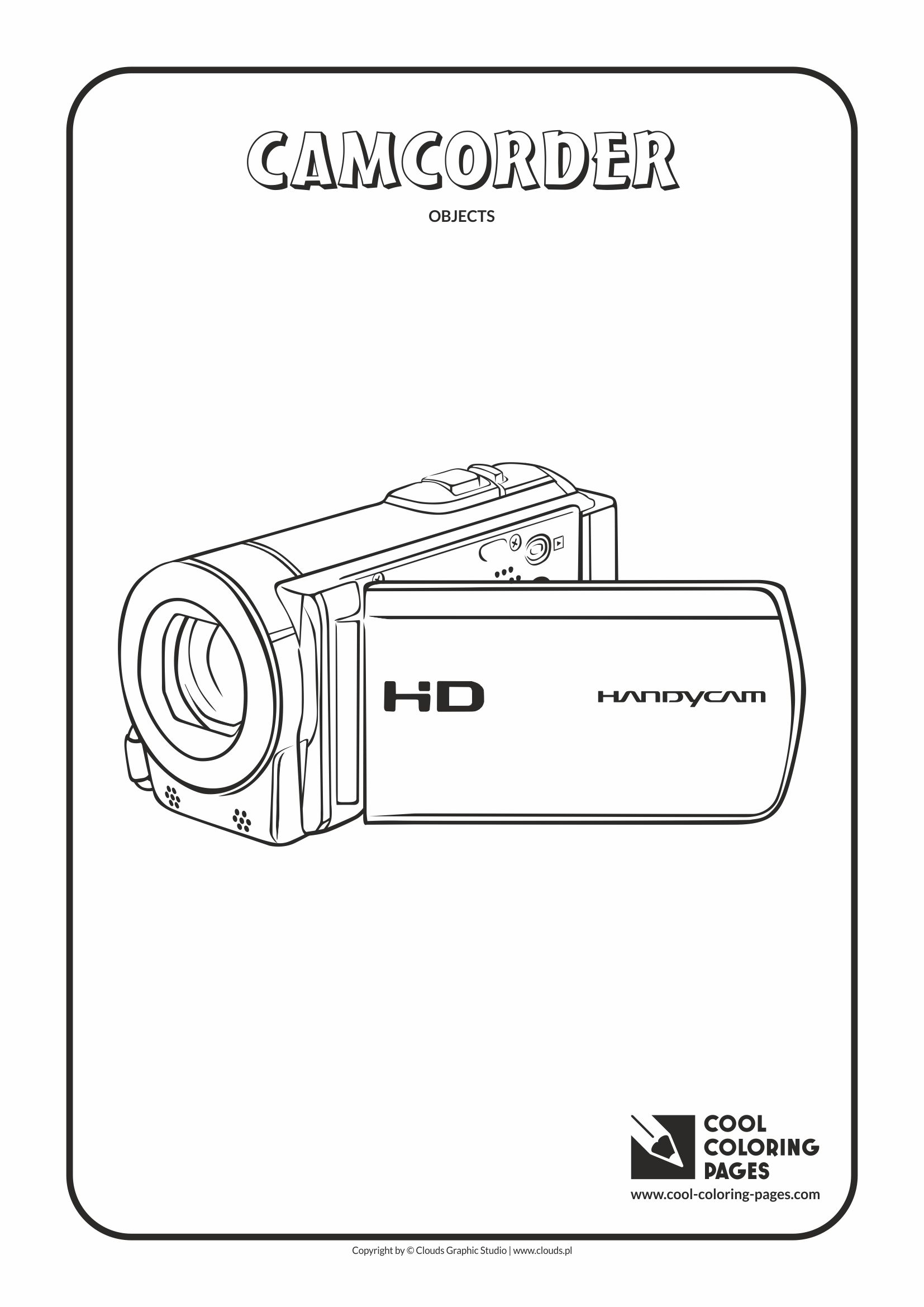 Cool Coloring Pages - Coloring objects / Camcorder