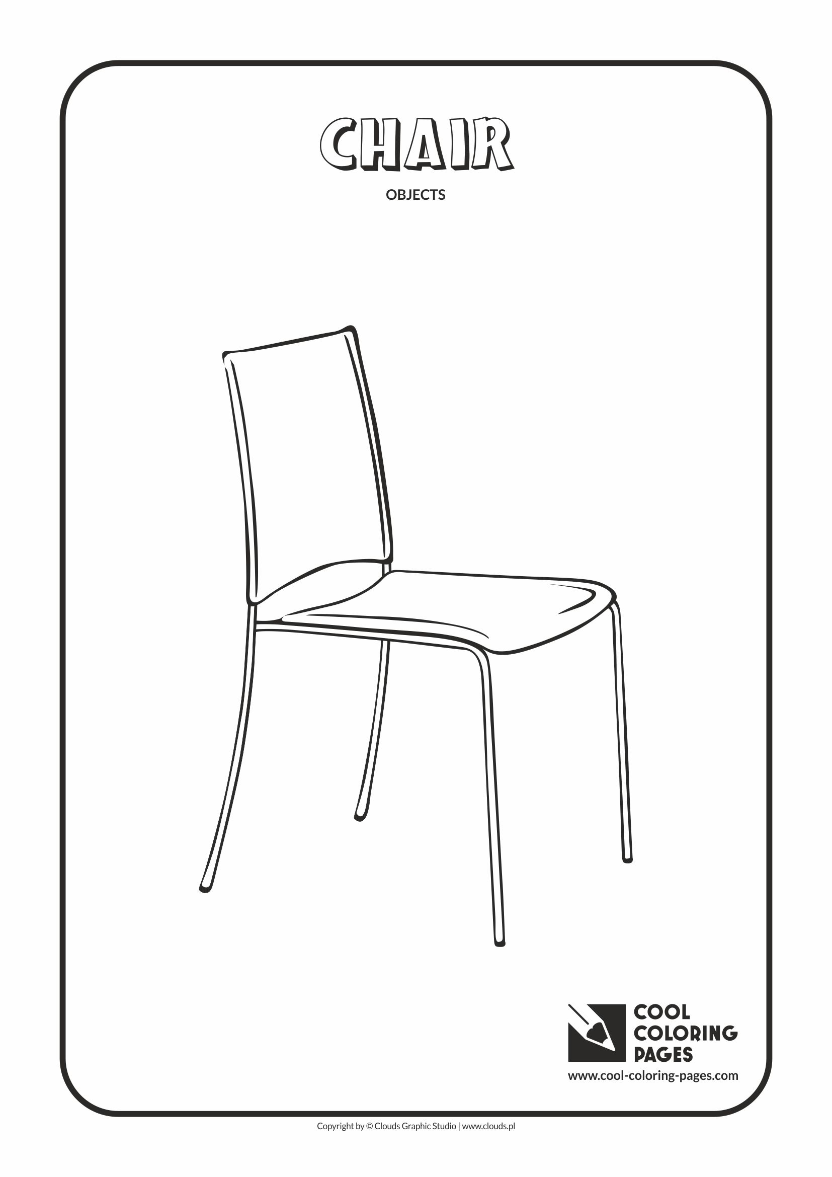 Cool Coloring Pages - Coloring objects / Chair