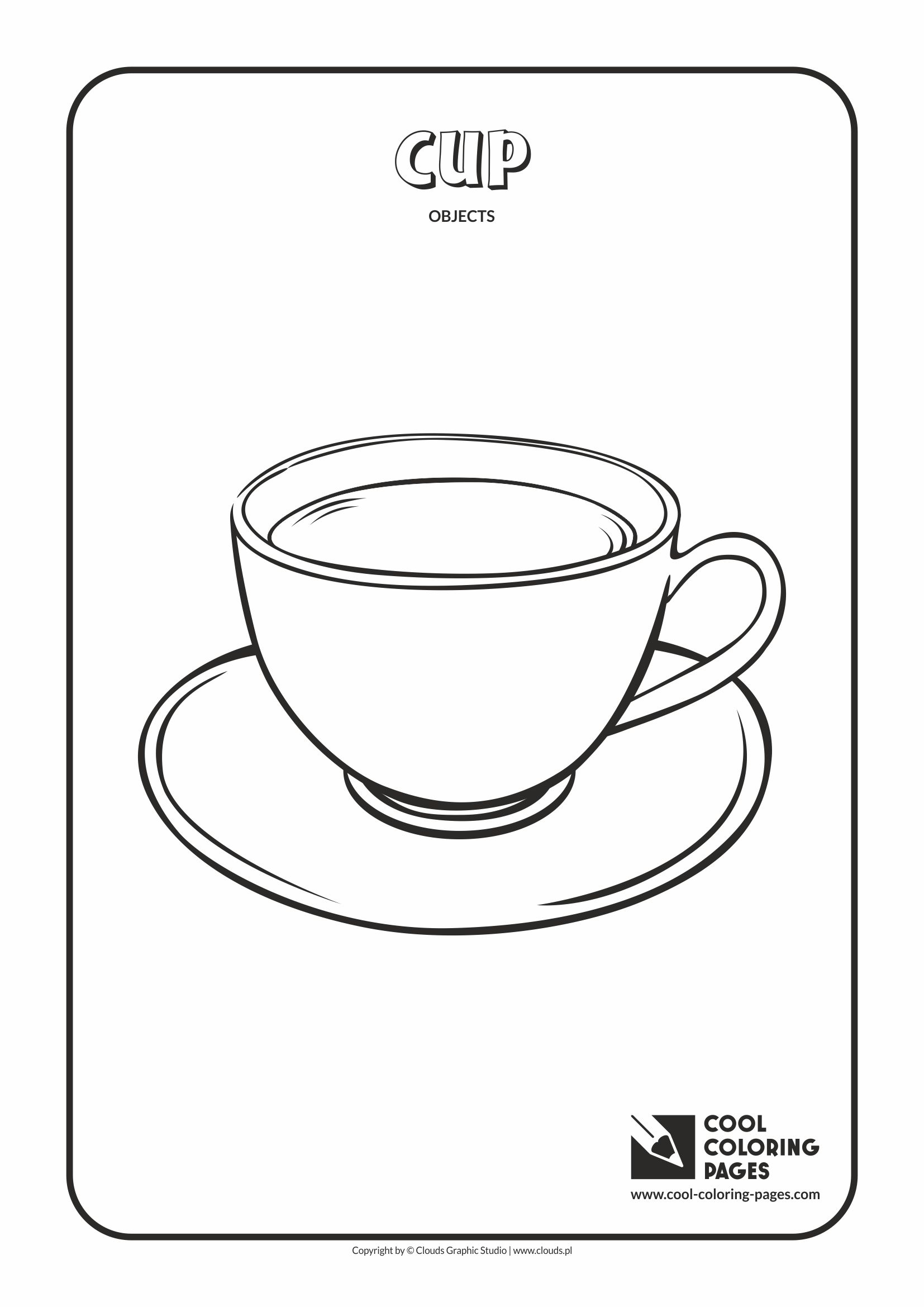 Cool Coloring Pages - Coloring objects / Cup