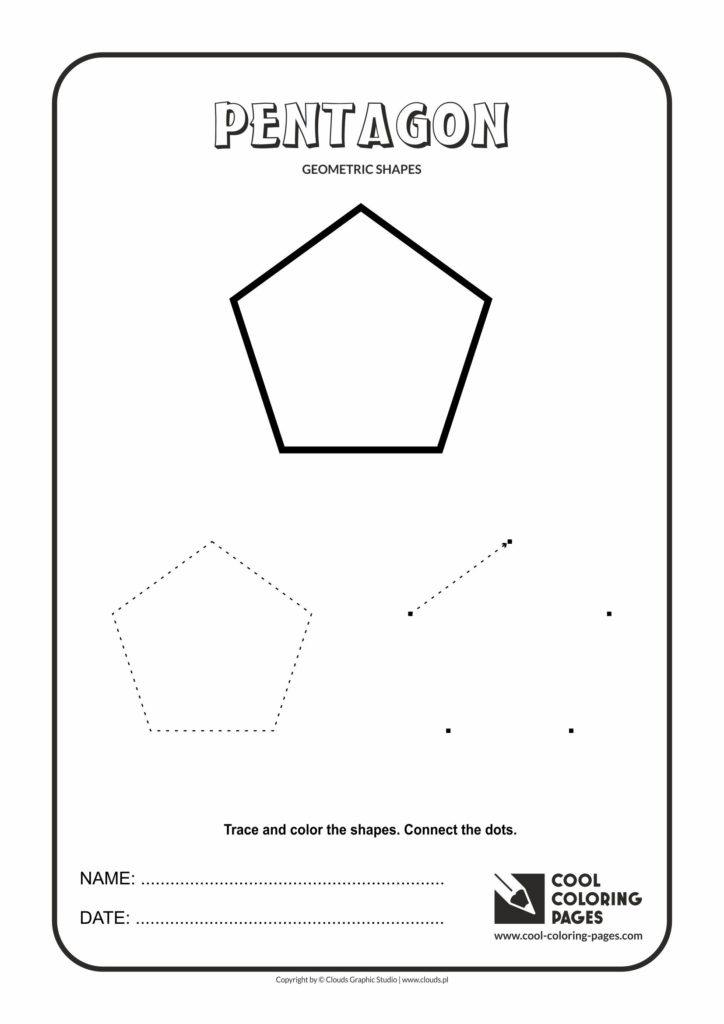 Cool Coloring Pages Pentagon - Geometric Shapes - Cool Coloring Pages ...
