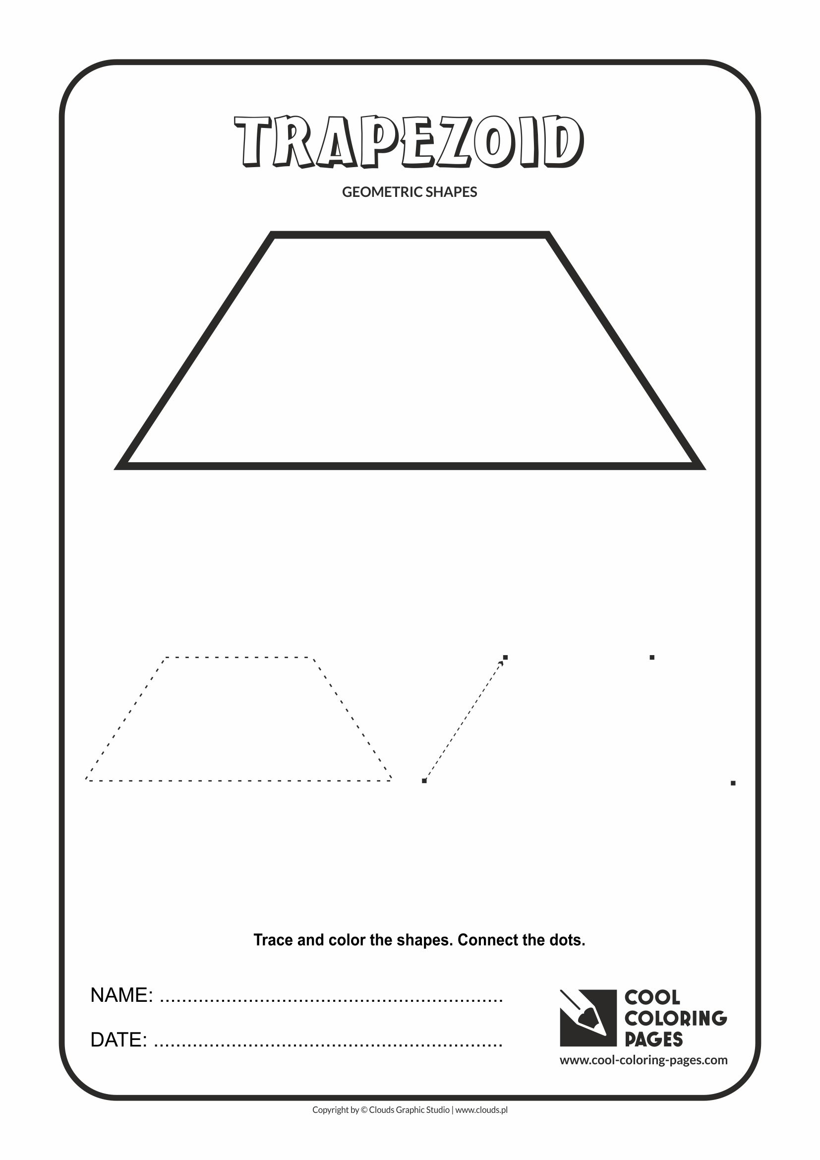 Cool Coloring Pages - Geometric shapes / Trapezoid
