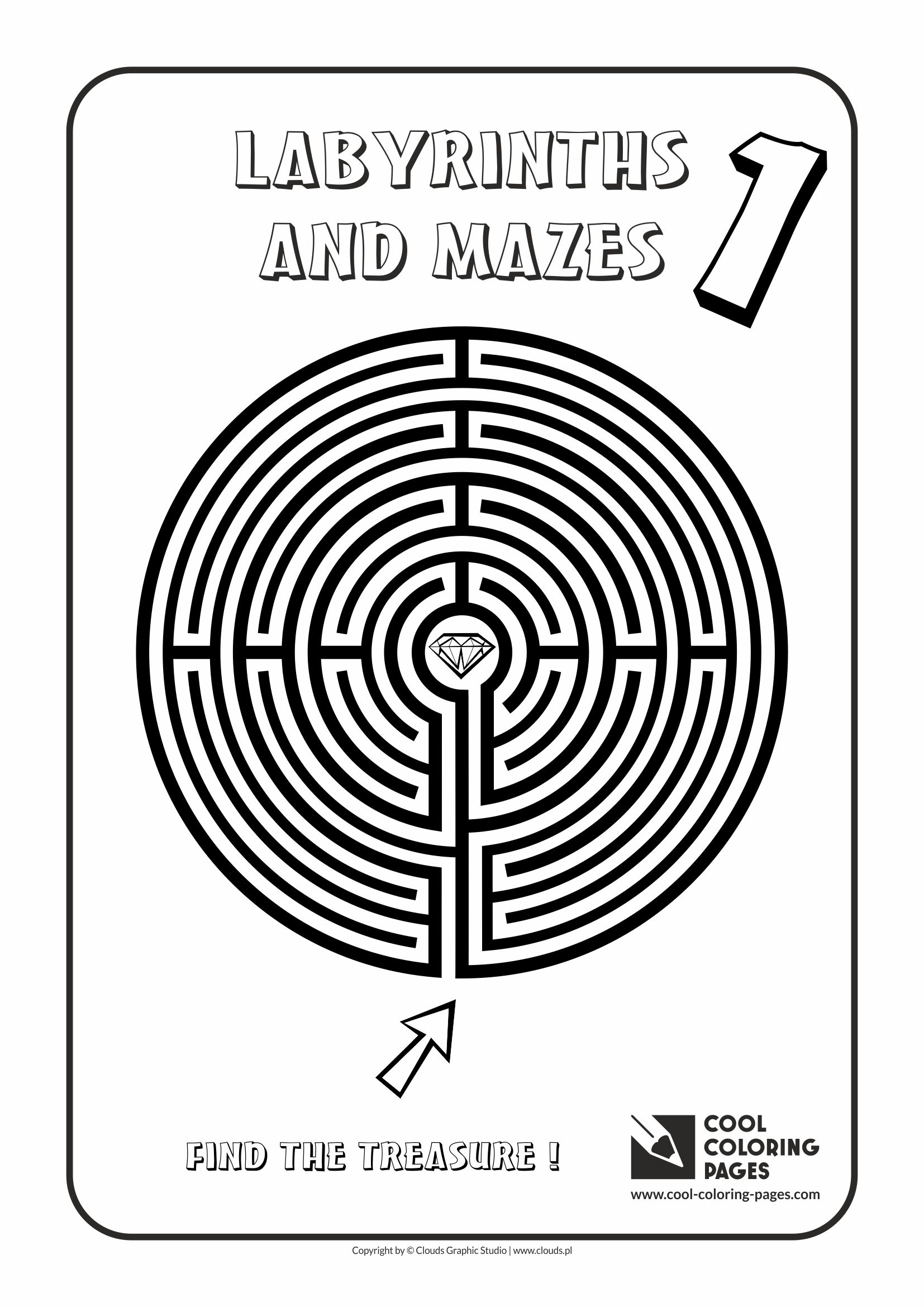 Download Cool Coloring Pages Labyrinths and Mazes - Cool Coloring Pages | Free educational coloring pages ...